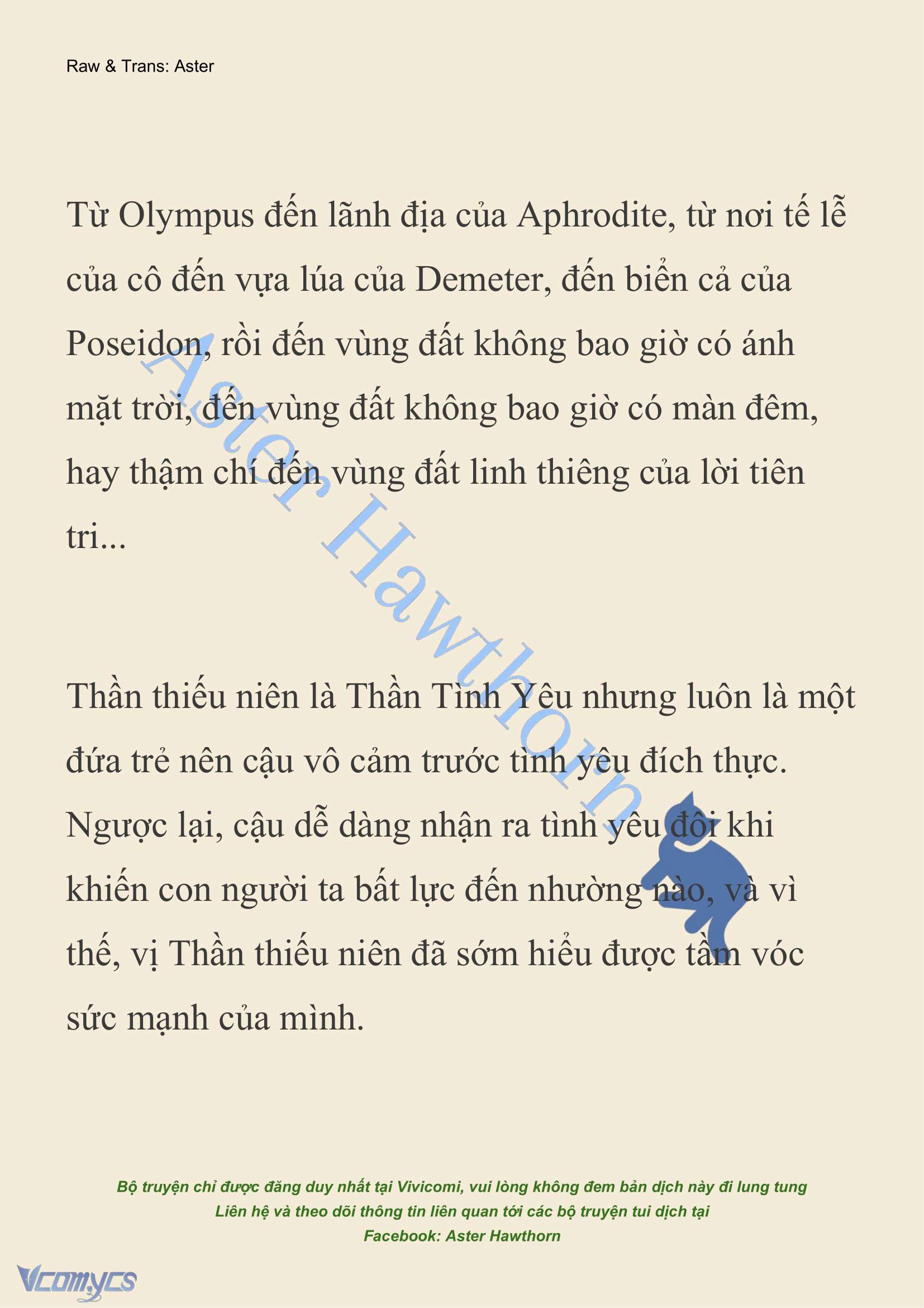 [NOVEL] Dành Cho Các Nữ Thần: Dành cho Psyche Chap 1 - Trang 2