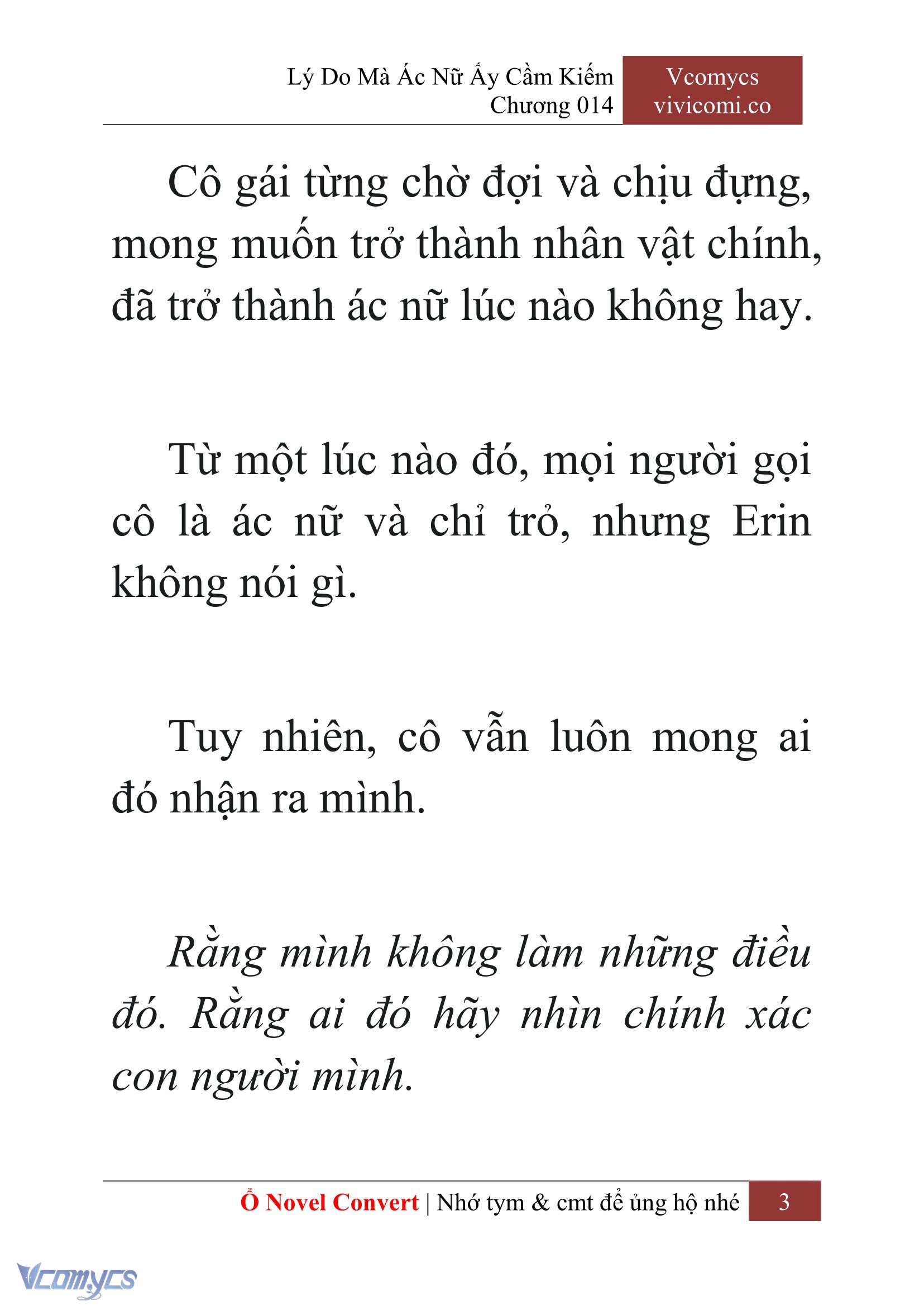 [Novel] Lý Do Mà Ác Nữ Ấy Cầm Kiếm Chap 14 - Trang 2