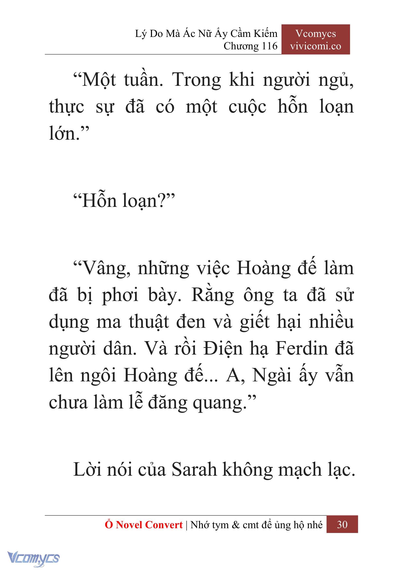 [Novel] Lý Do Mà Ác Nữ Ấy Cầm Kiếm Chap 116 - Trang 2