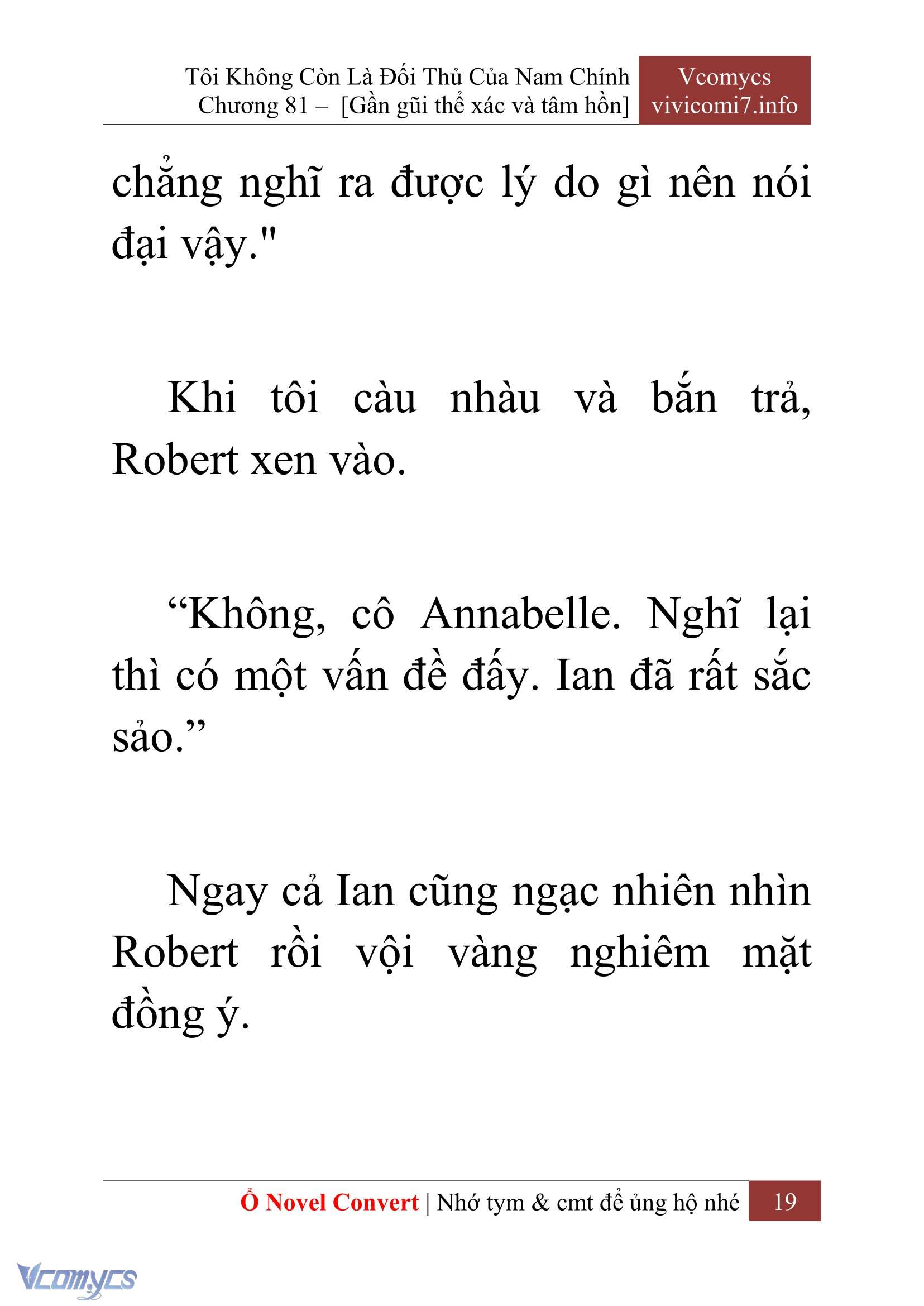 [Novel] Tôi Không Còn Là Đối Thủ Của Nam Chính Chap 81 - Next 