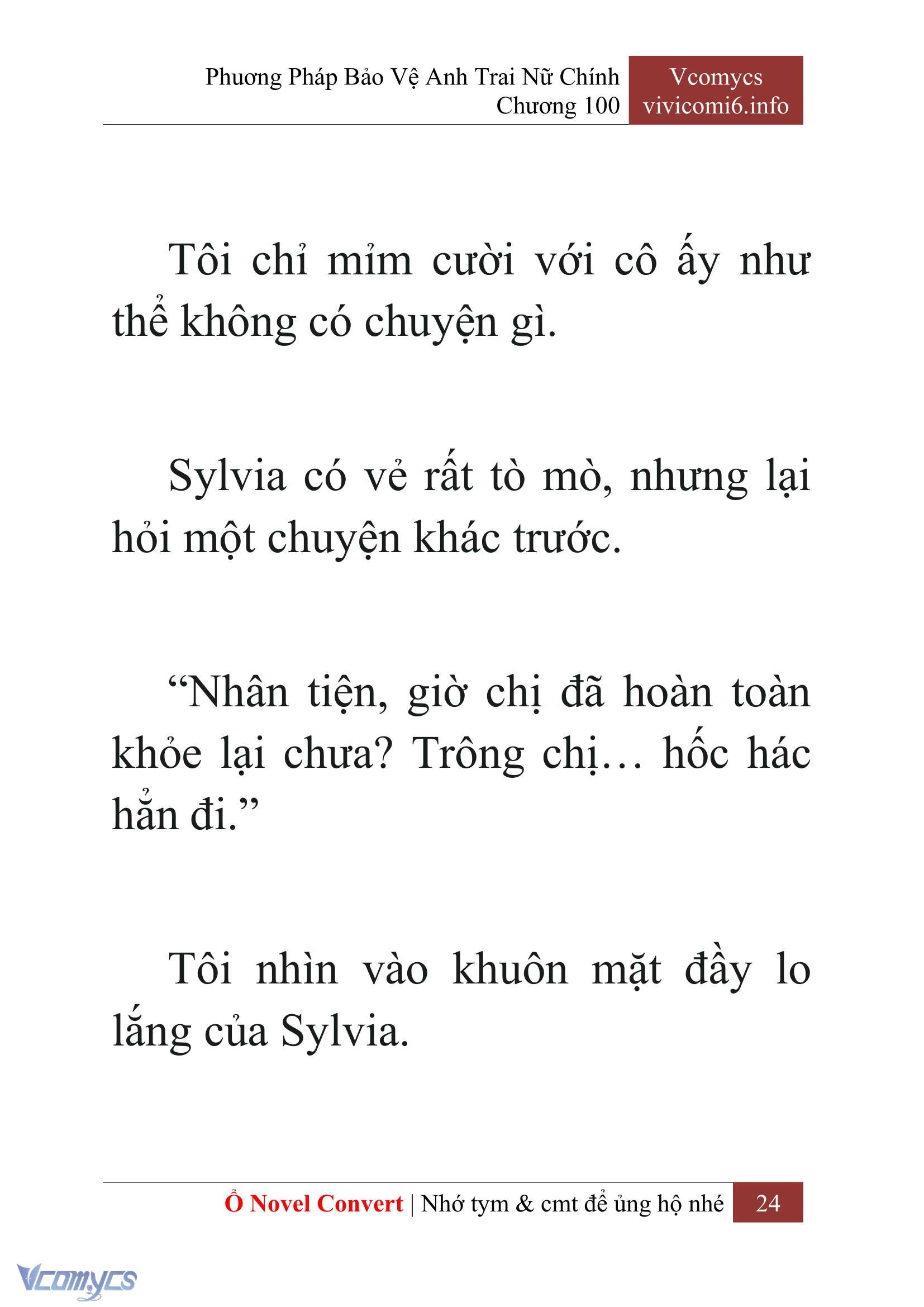 [Novel] Phương Pháp Bảo Vệ Anh Trai Nữ Chính Chap 100 - Trang 2
