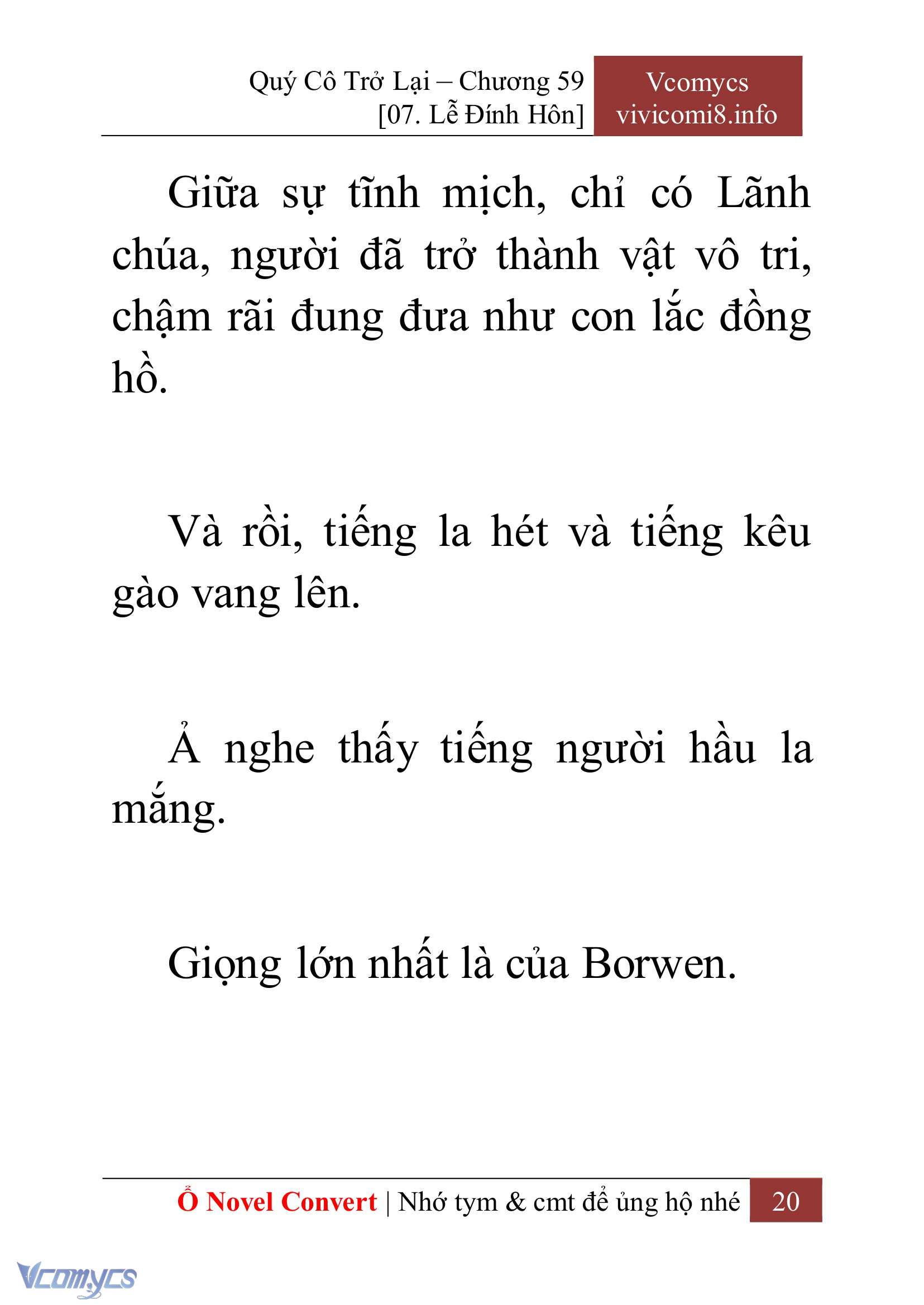 [Novel] Quý Cô Trở Lại Chap 59 - Trang 2