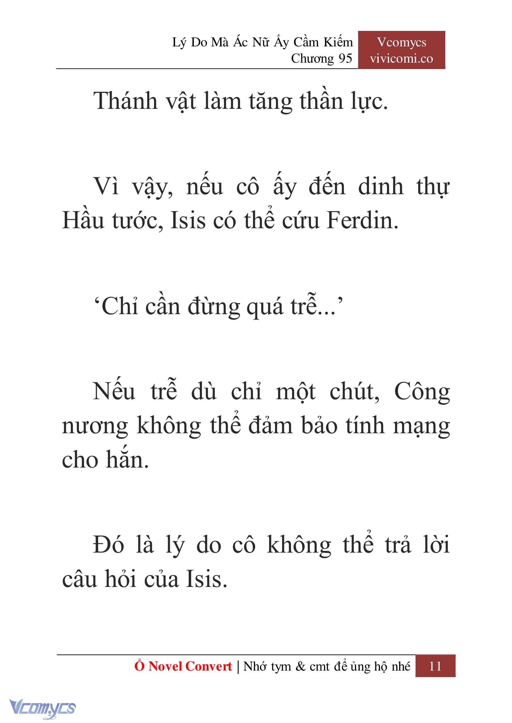 [Novel] Lý Do Mà Ác Nữ Ấy Cầm Kiếm Chap 95 - Next 