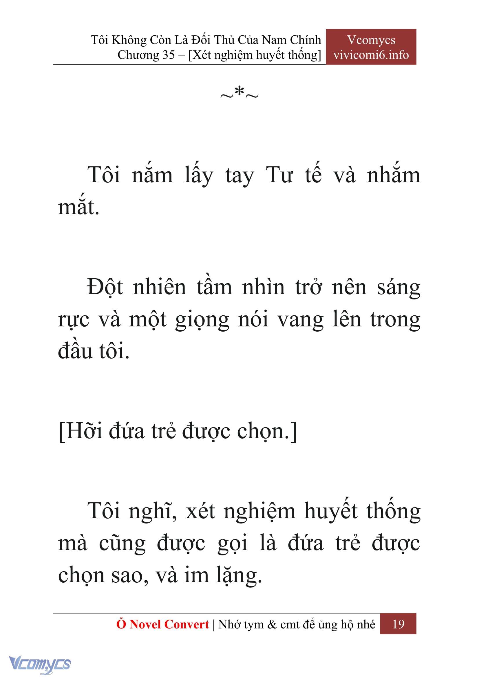 [Novel] Tôi Không Còn Là Đối Thủ Của Nam Chính Chap 35 - Trang 2