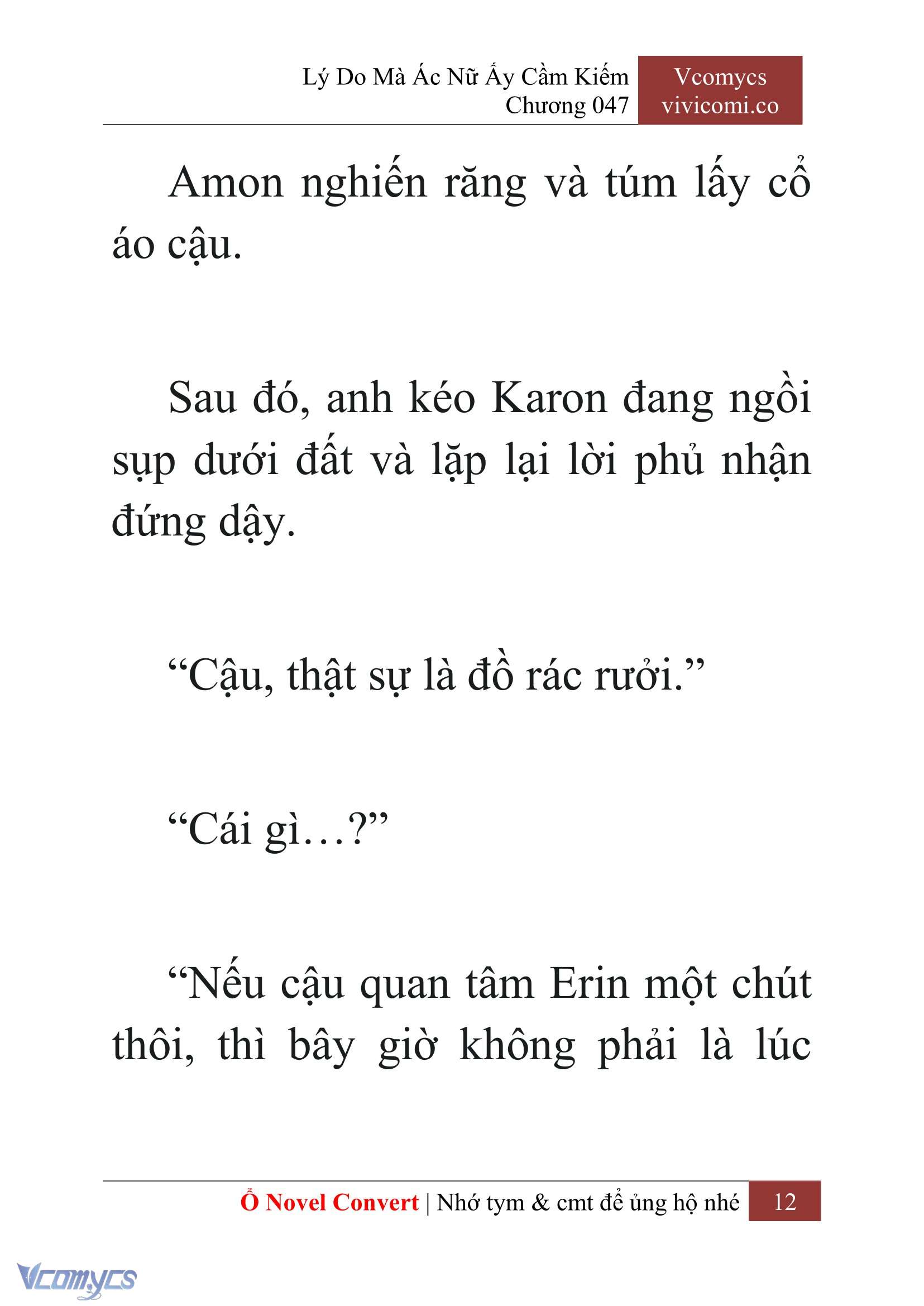 [Novel] Lý Do Mà Ác Nữ Ấy Cầm Kiếm Chap 47 - Next Chap 48