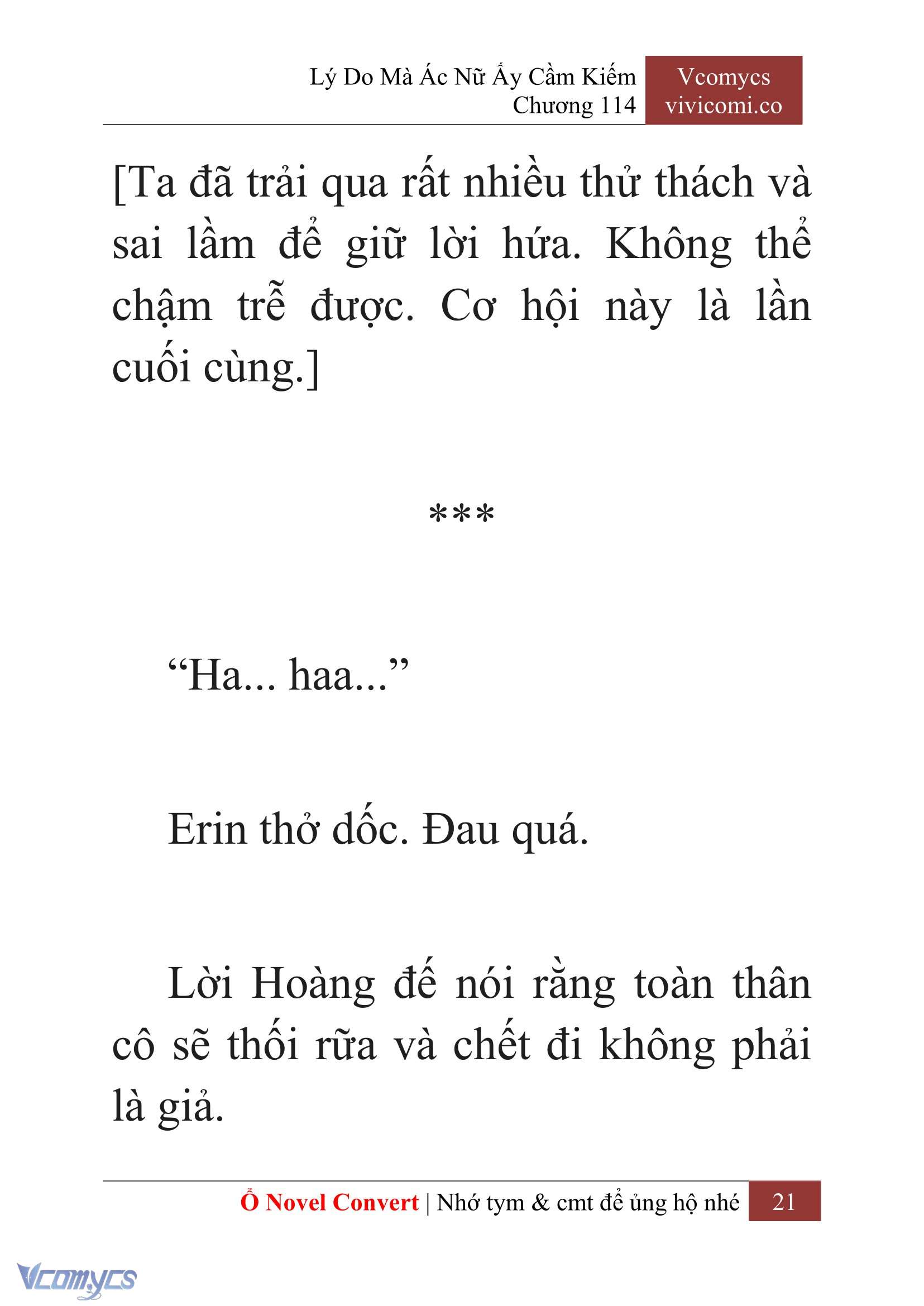 [Novel] Lý Do Mà Ác Nữ Ấy Cầm Kiếm Chap 114 - Next Chap 115