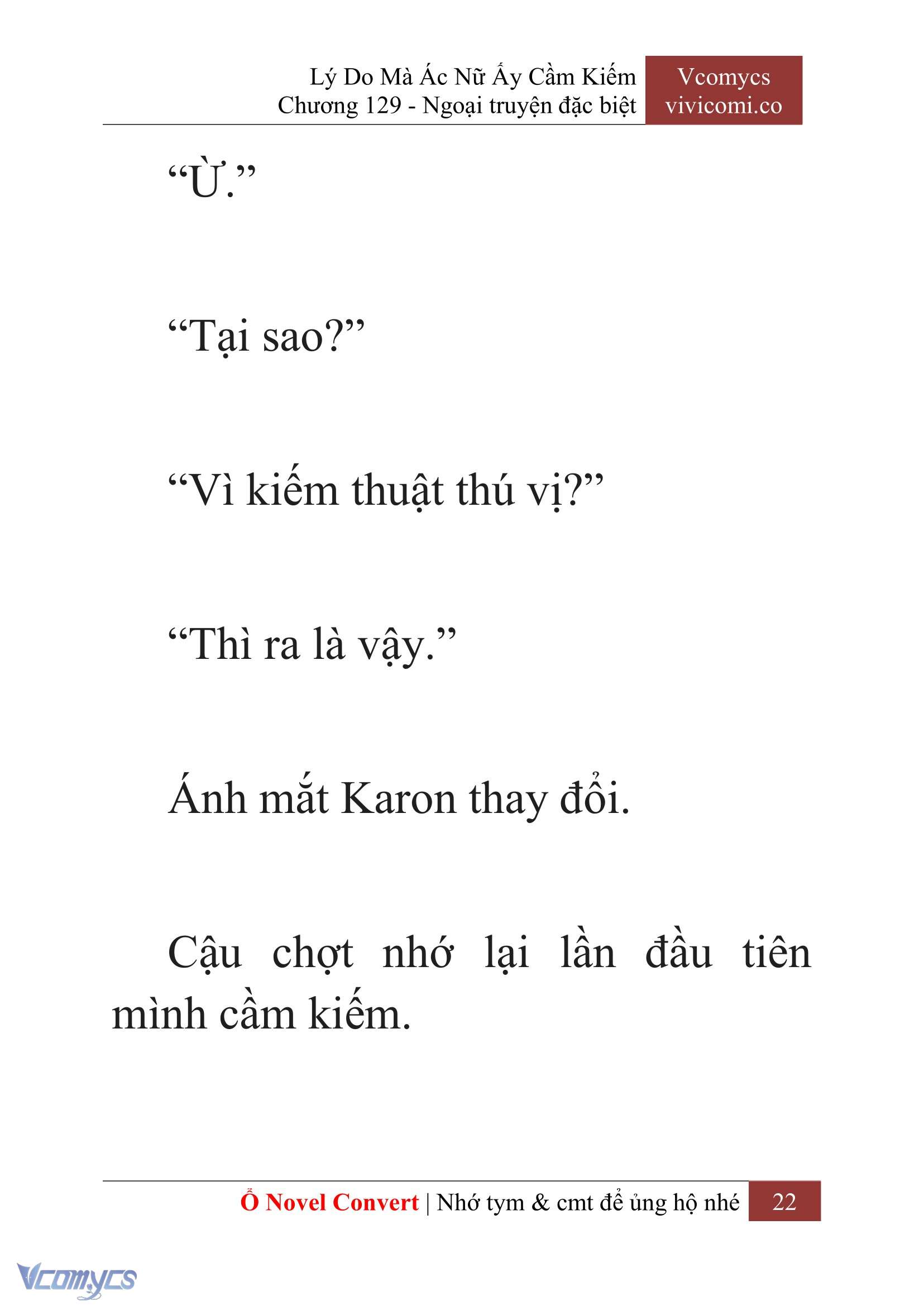 [Novel] Lý Do Mà Ác Nữ Ấy Cầm Kiếm Chap 129 - Trang 2