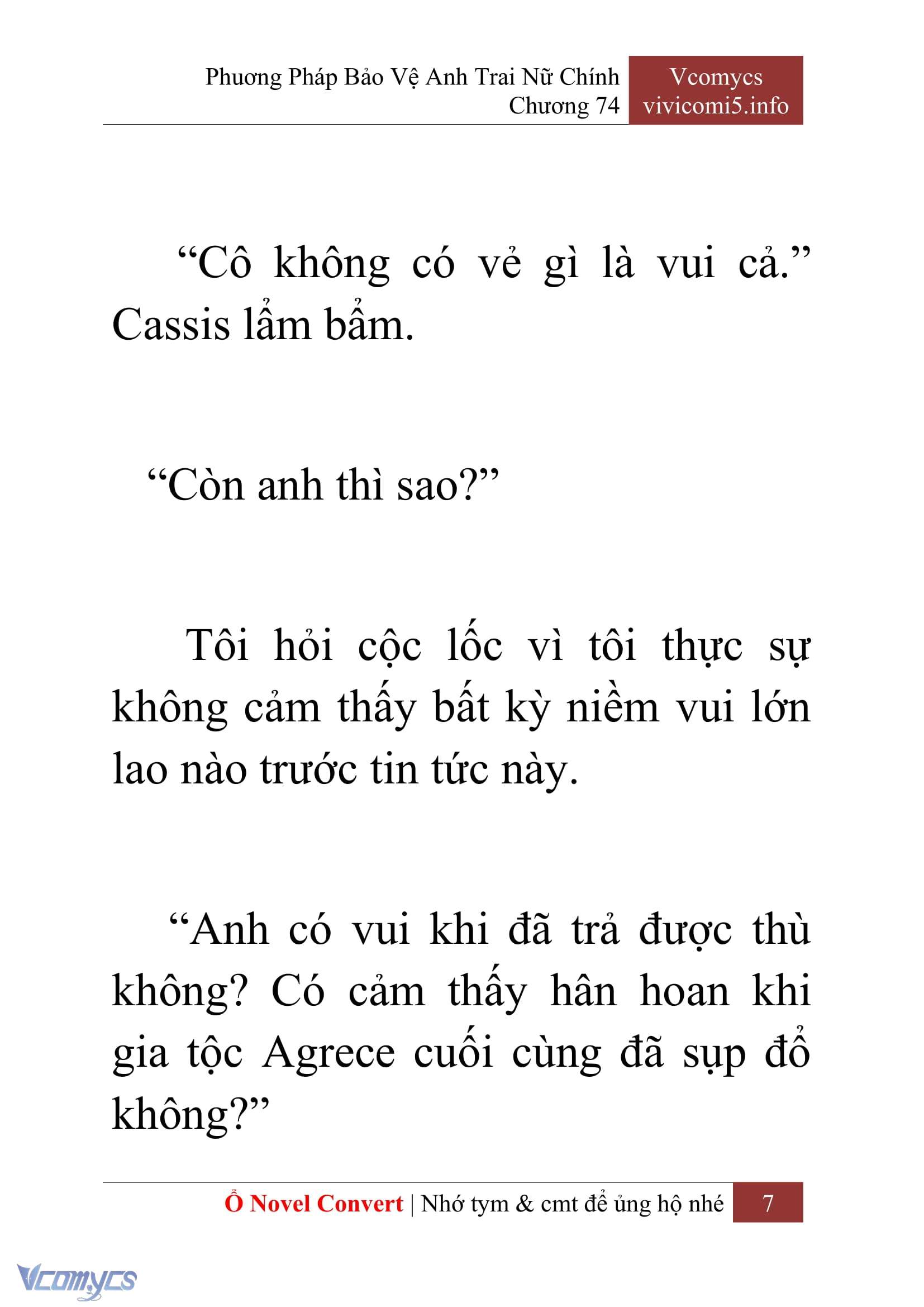 [Novel] Phương Pháp Bảo Vệ Anh Trai Nữ Chính Chap 74 - Trang 2