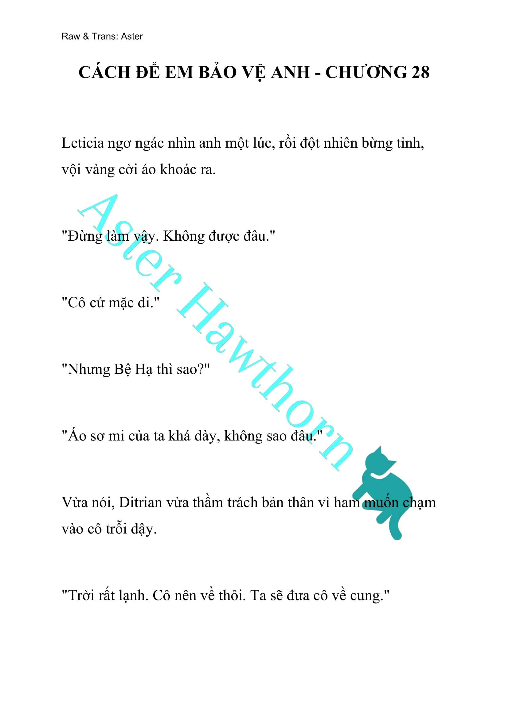 [NOVEL] Cách Để Em Bảo Vệ Anh Chap 28 - Trang 2