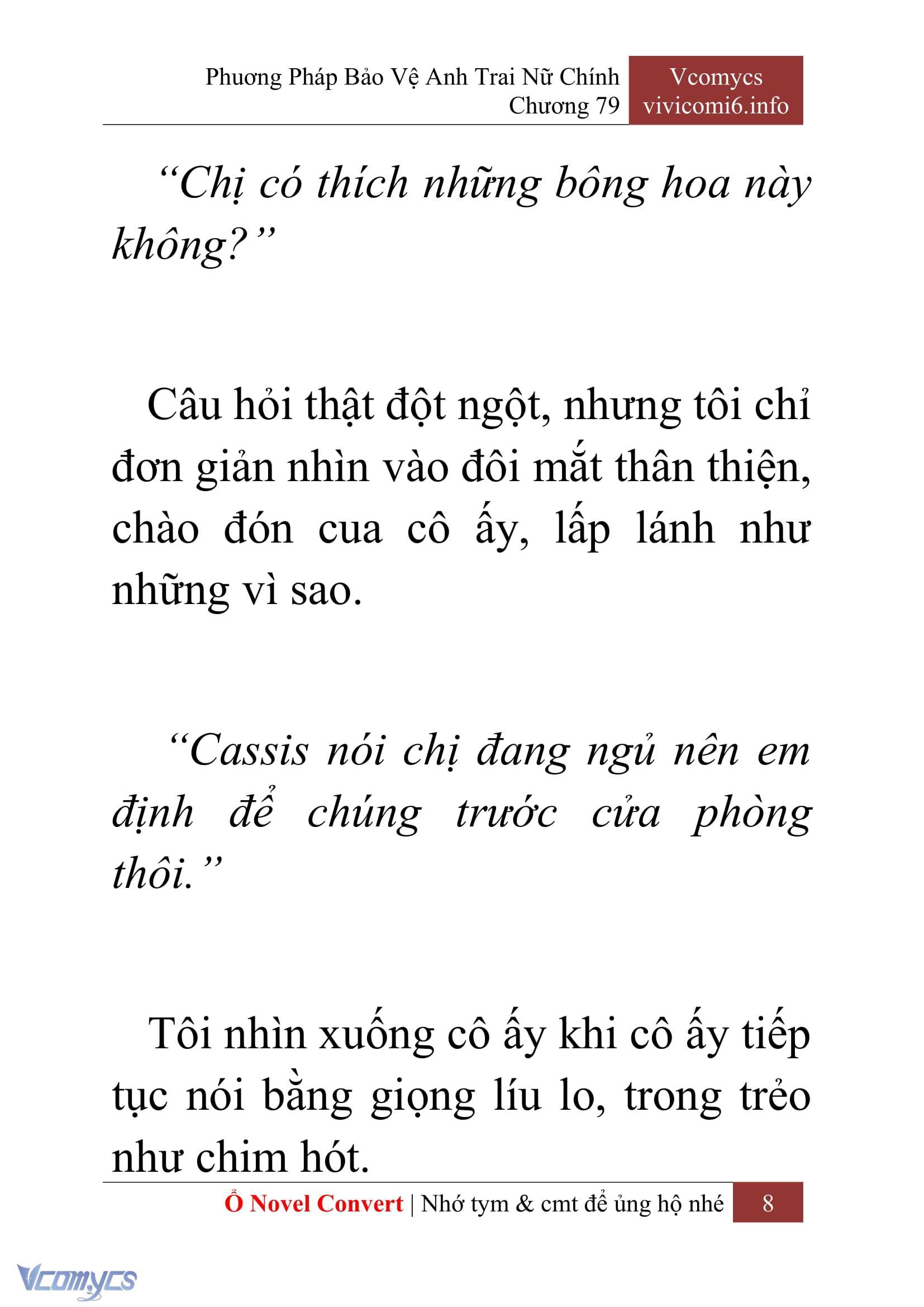 [Novel] Phương Pháp Bảo Vệ Anh Trai Nữ Chính Chap 79 - Trang 2