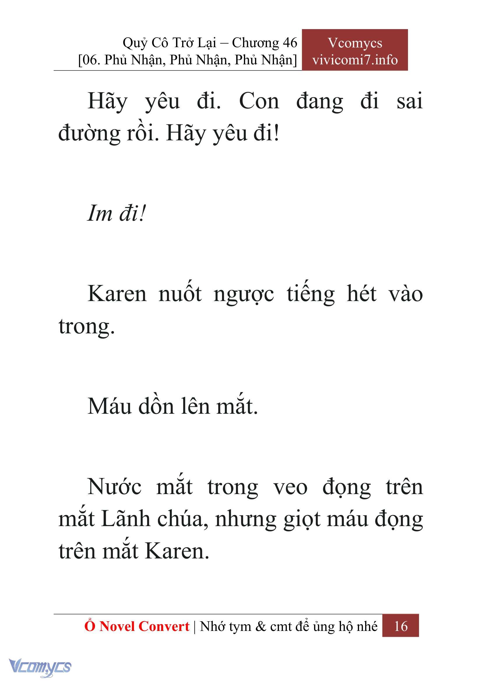 [Novel] Quý Cô Trở Lại Chap 46 - Trang 2