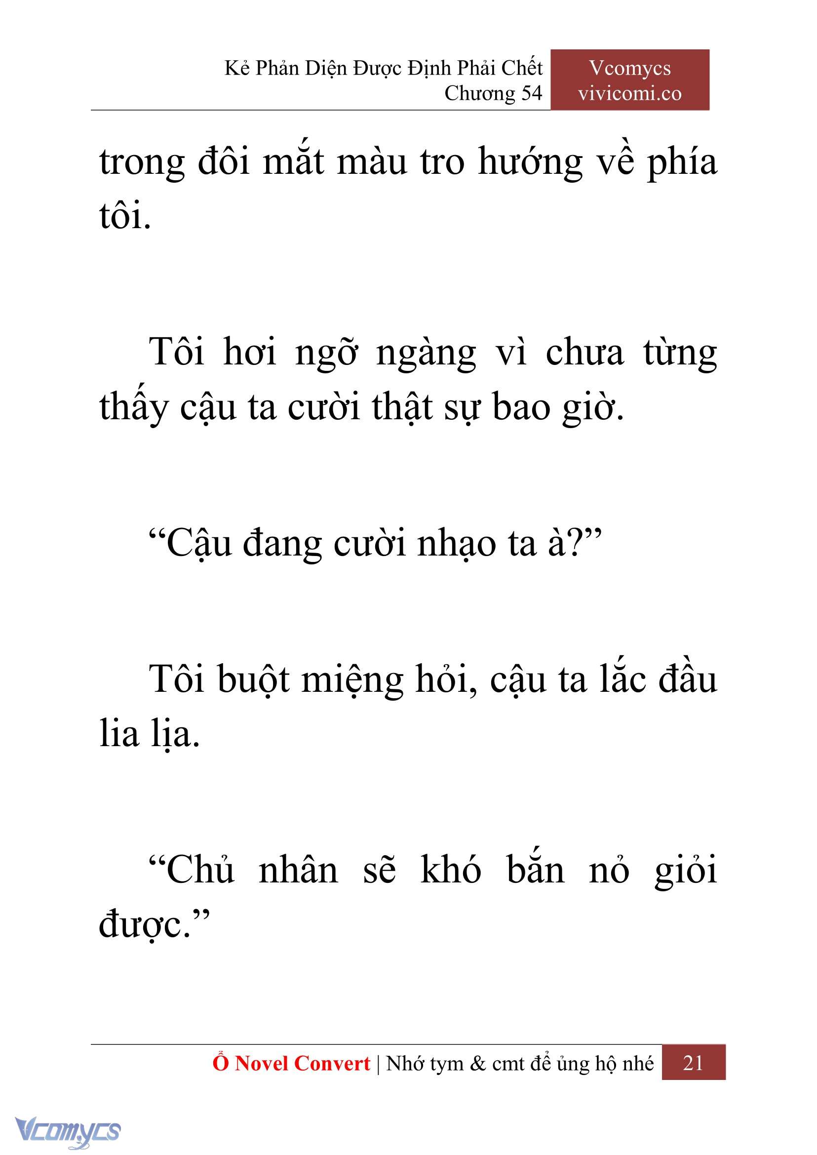 [Novel] Kẻ Phản Diện Được Định Phải Chết Chap 54 - Trang 2