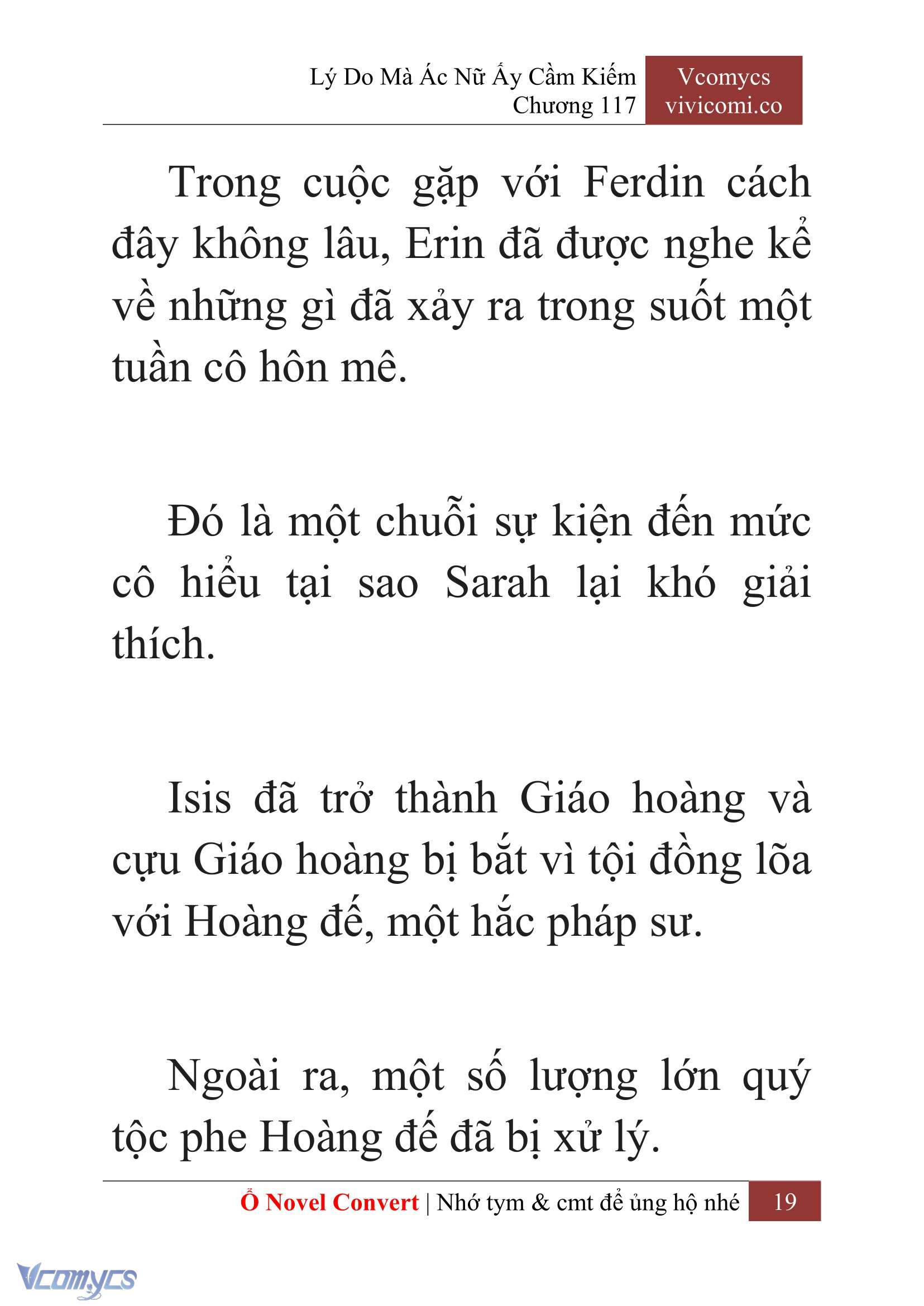 [Novel] Lý Do Mà Ác Nữ Ấy Cầm Kiếm Chap 117 - Trang 2