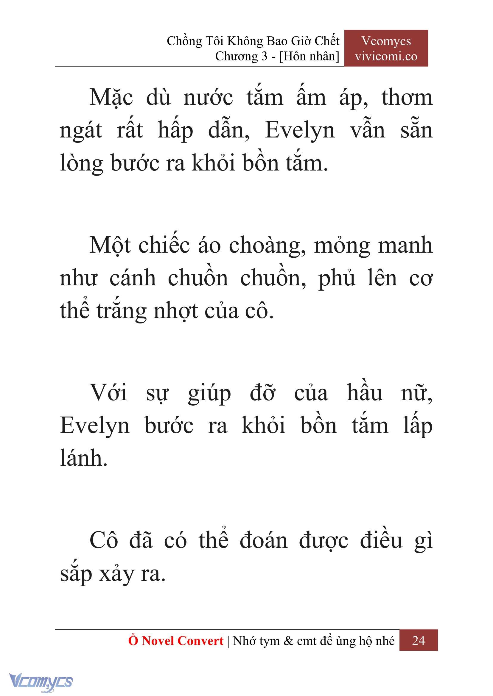 [Novel] Chồng Tôi Không Bao Giờ Chết Chap 3 - Trang 2