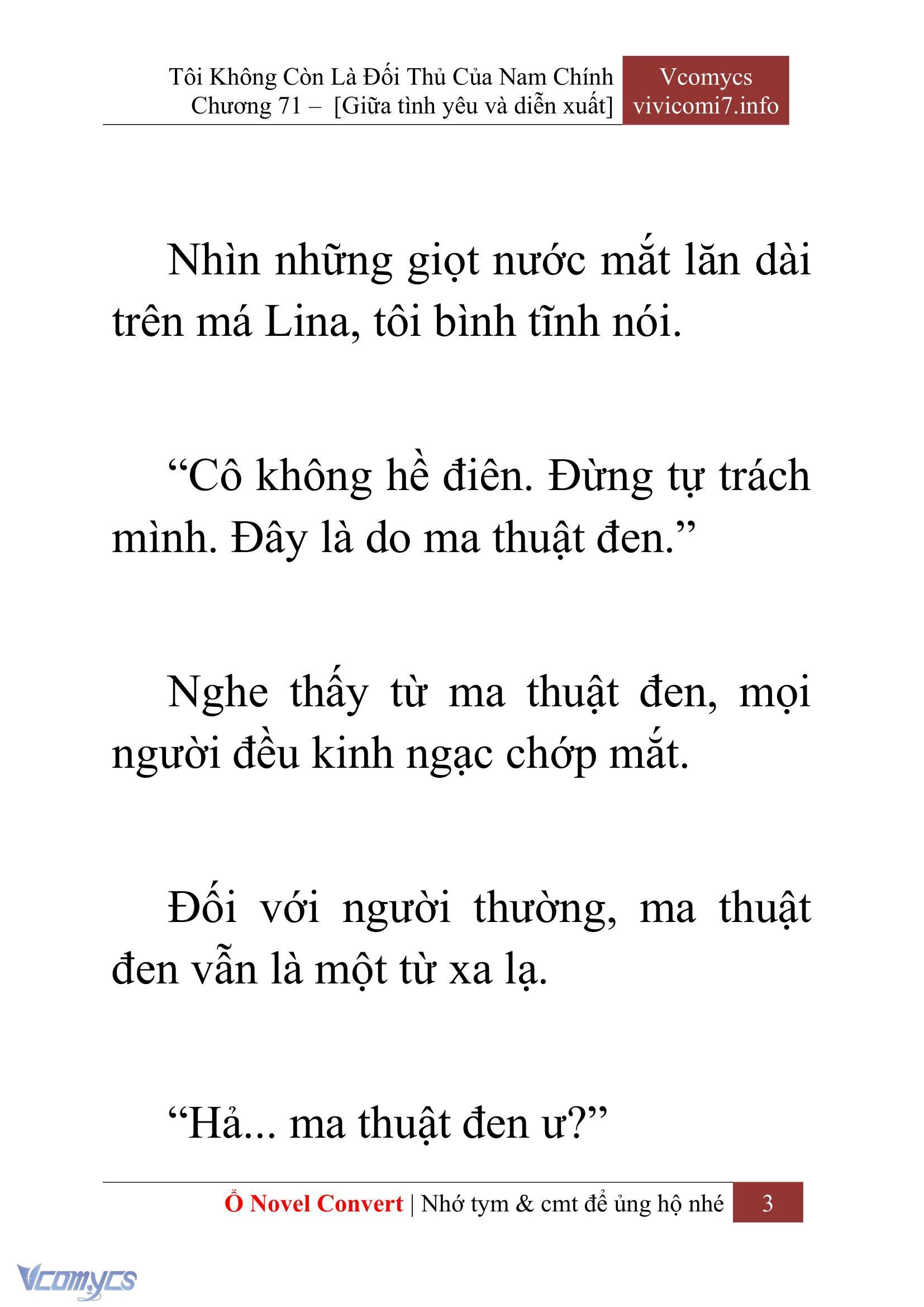 [Novel] Tôi Không Còn Là Đối Thủ Của Nam Chính Chap 71 - Trang 2