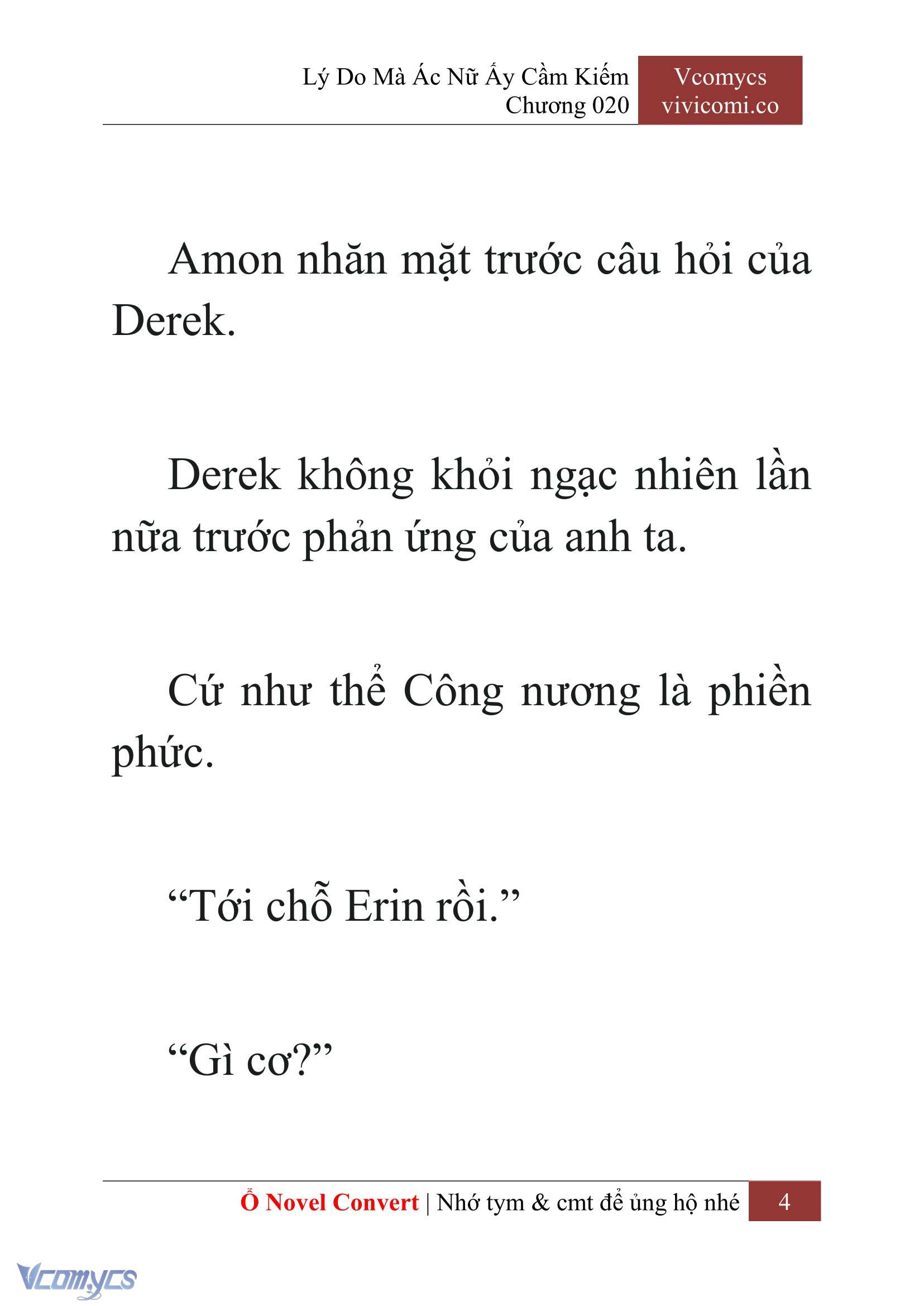 [Novel] Lý Do Mà Ác Nữ Ấy Cầm Kiếm Chap 20 - Next Chap 21