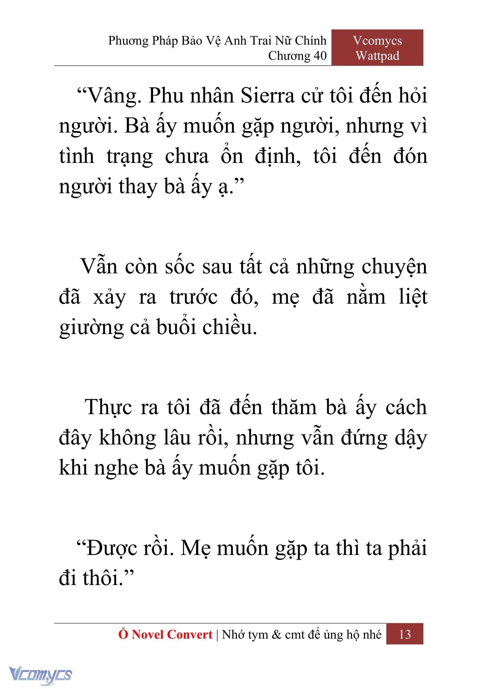 [Novel] Phương Pháp Bảo Vệ Anh Trai Nữ Chính Chap 40 - Trang 2