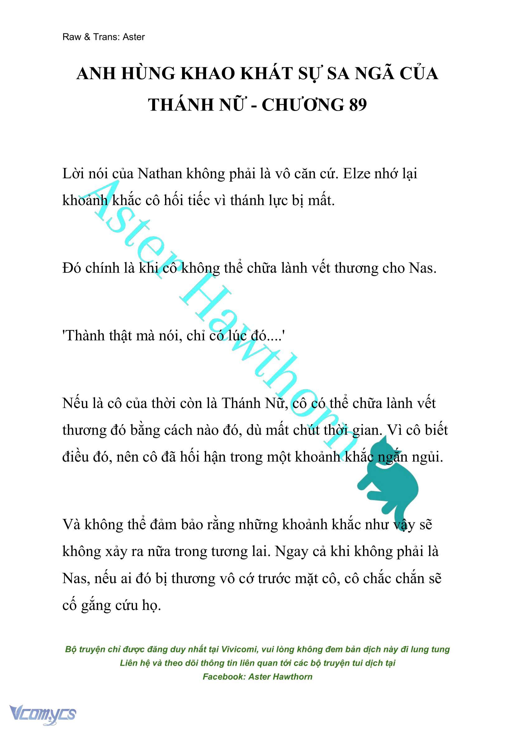 [NOVEL] Anh Hùng Khao Khát Sự Sa Ngã Của Thánh Nữ Chap 89 - Trang 2