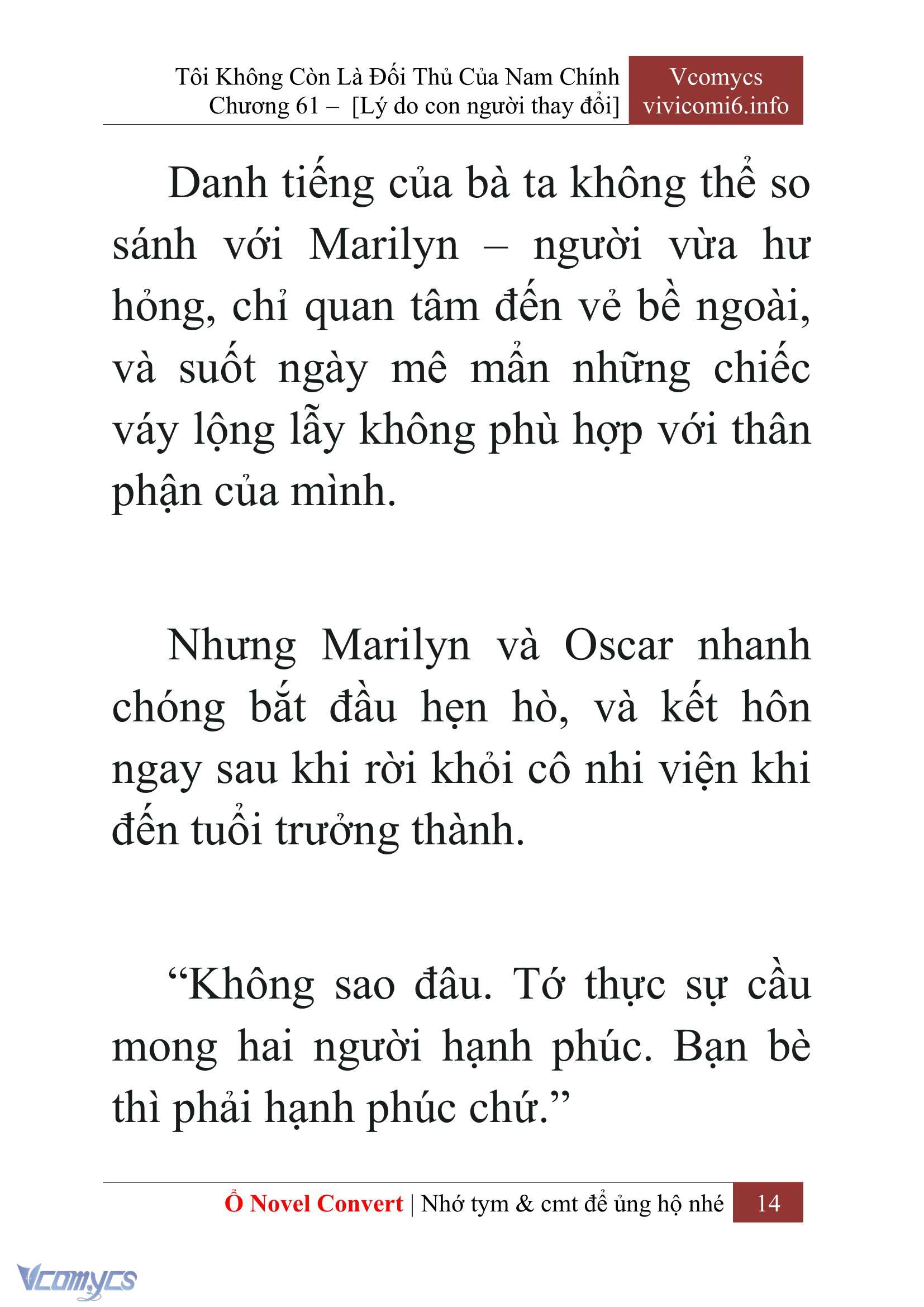 [Novel] Tôi Không Còn Là Đối Thủ Của Nam Chính Chap 61 - Trang 2