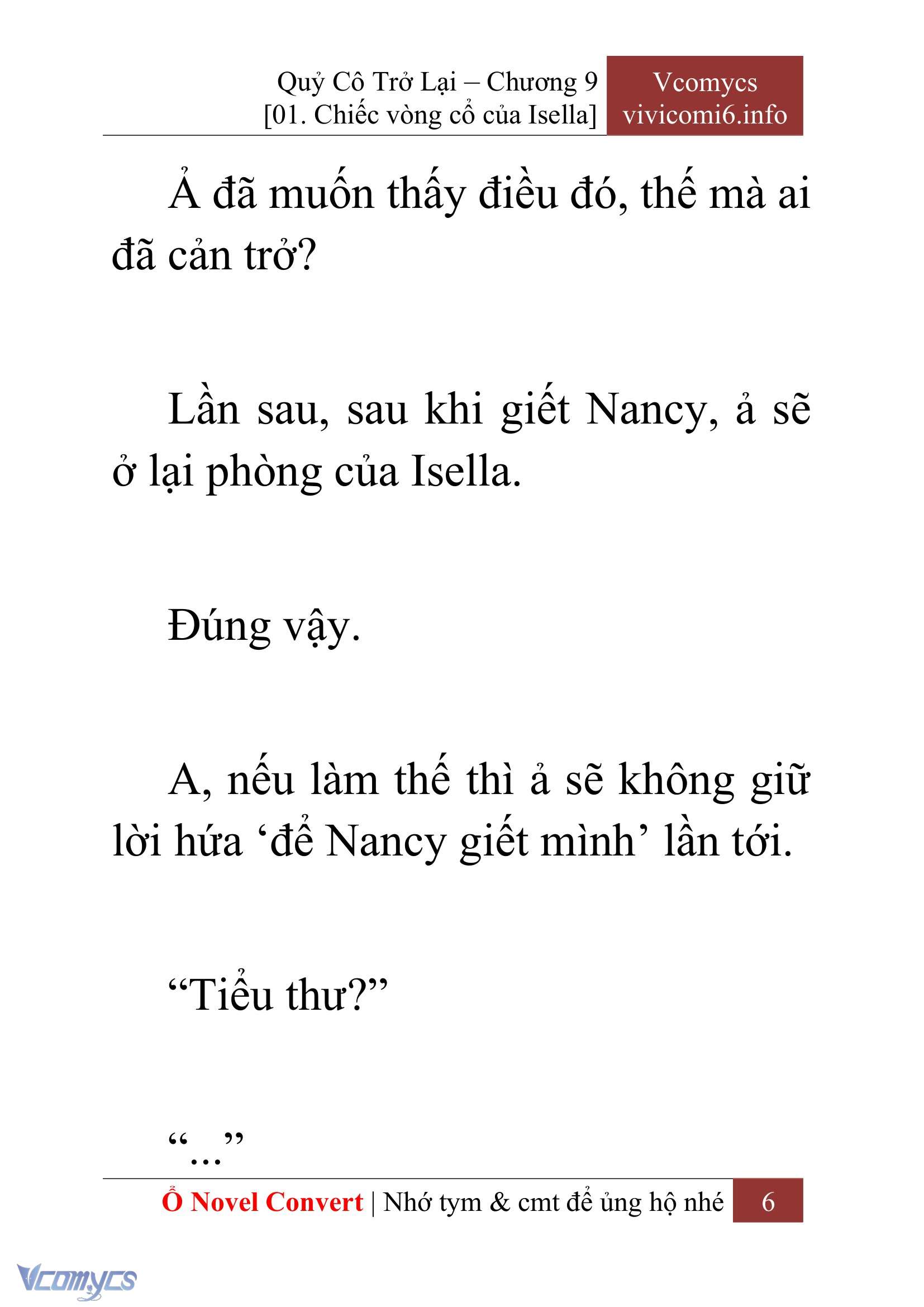 [Novel] Quý Cô Trở Lại Chap 9 - Trang 2