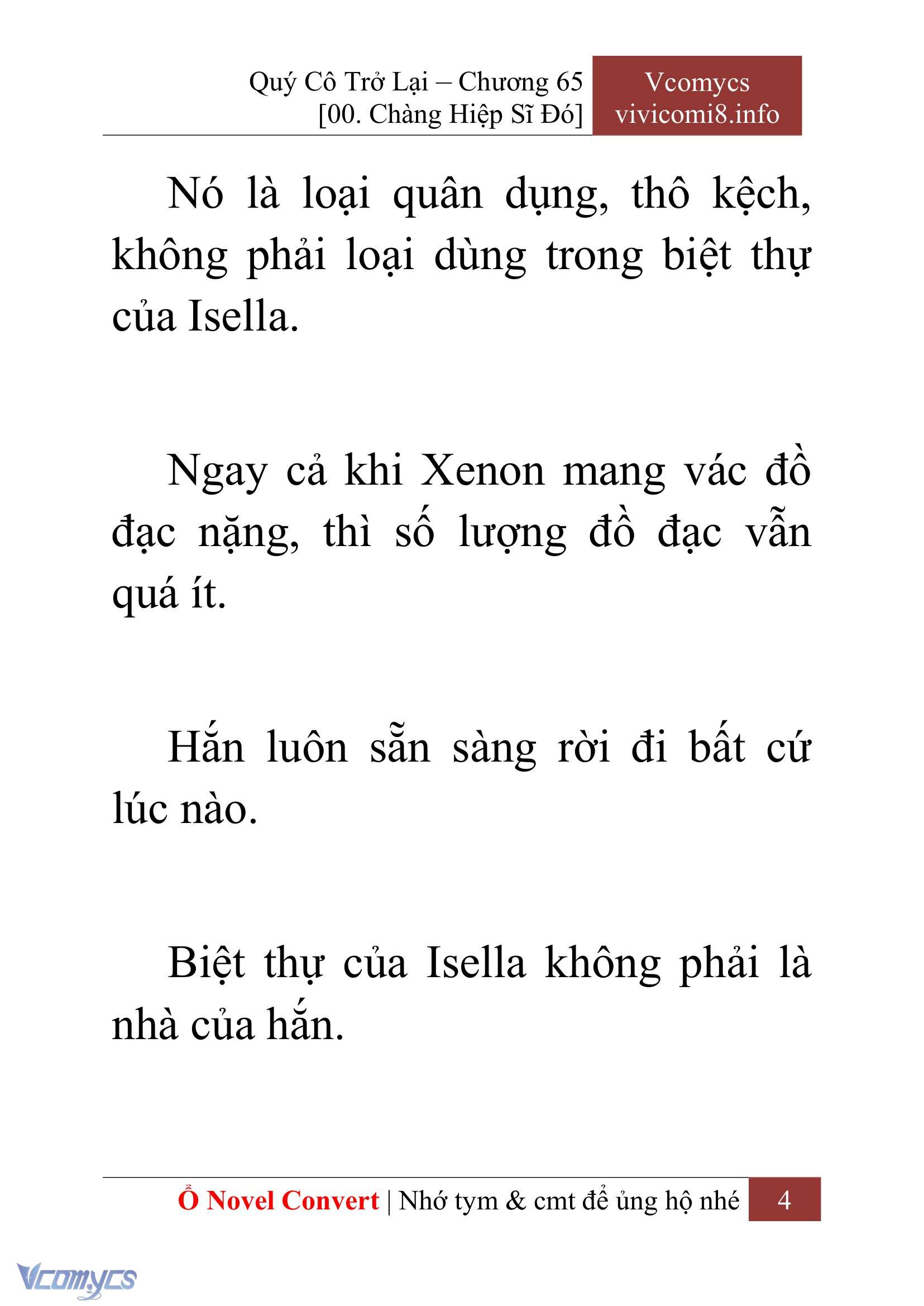 [Novel] Quý Cô Trở Lại Chap 65 - Trang 2