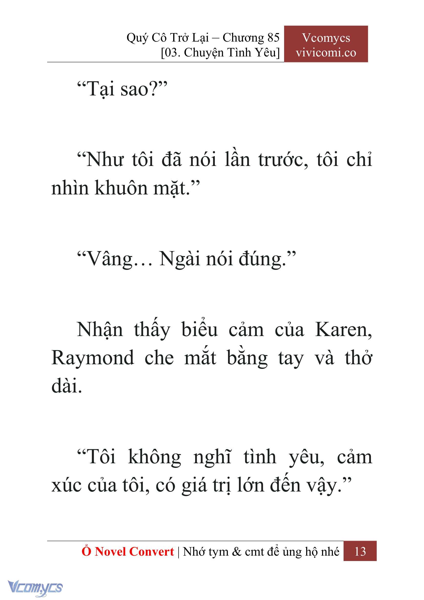 [Novel] Quý Cô Trở Lại Chap 85 - Trang 2