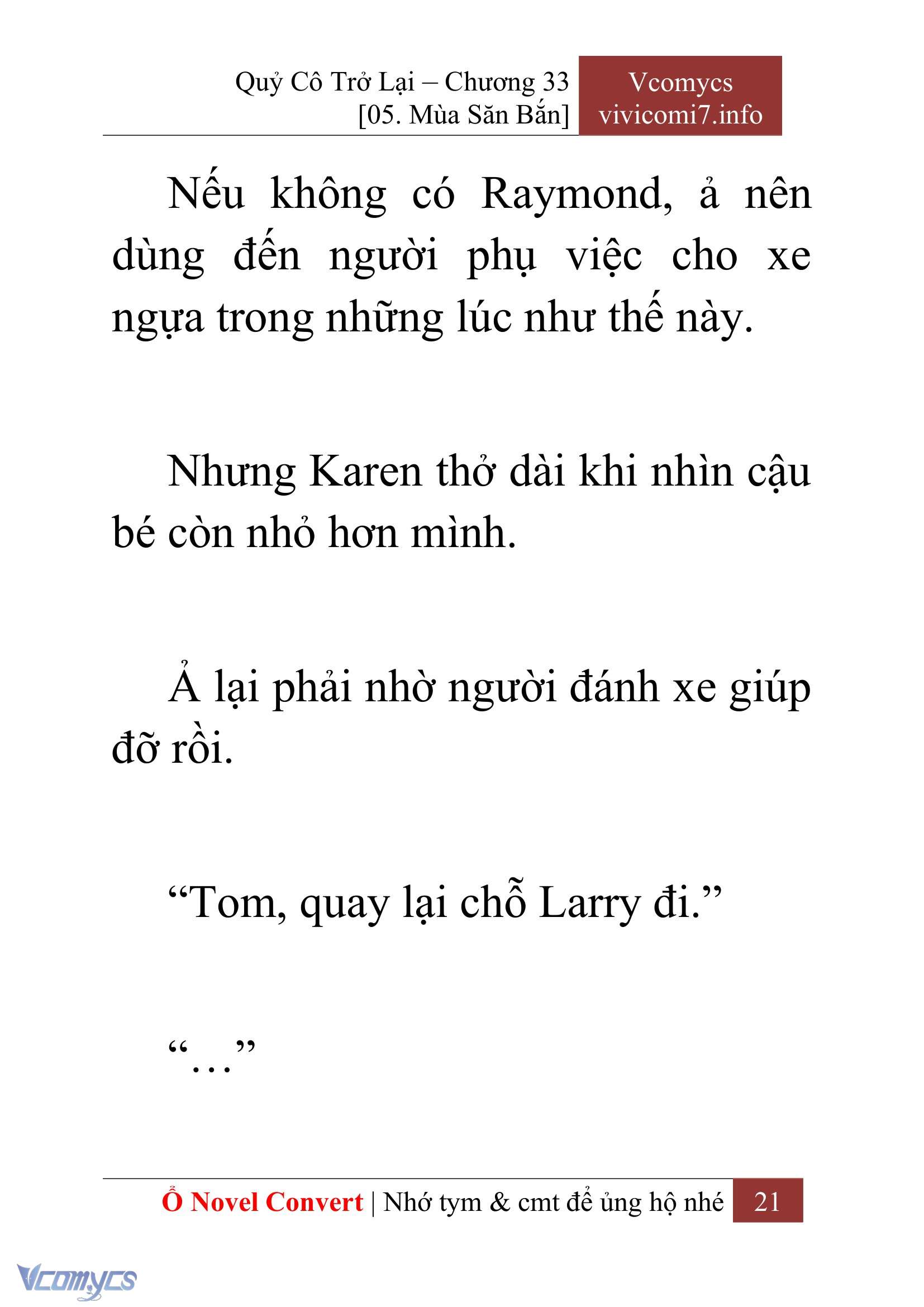 [Novel] Quý Cô Trở Lại Chap 33 - Trang 2