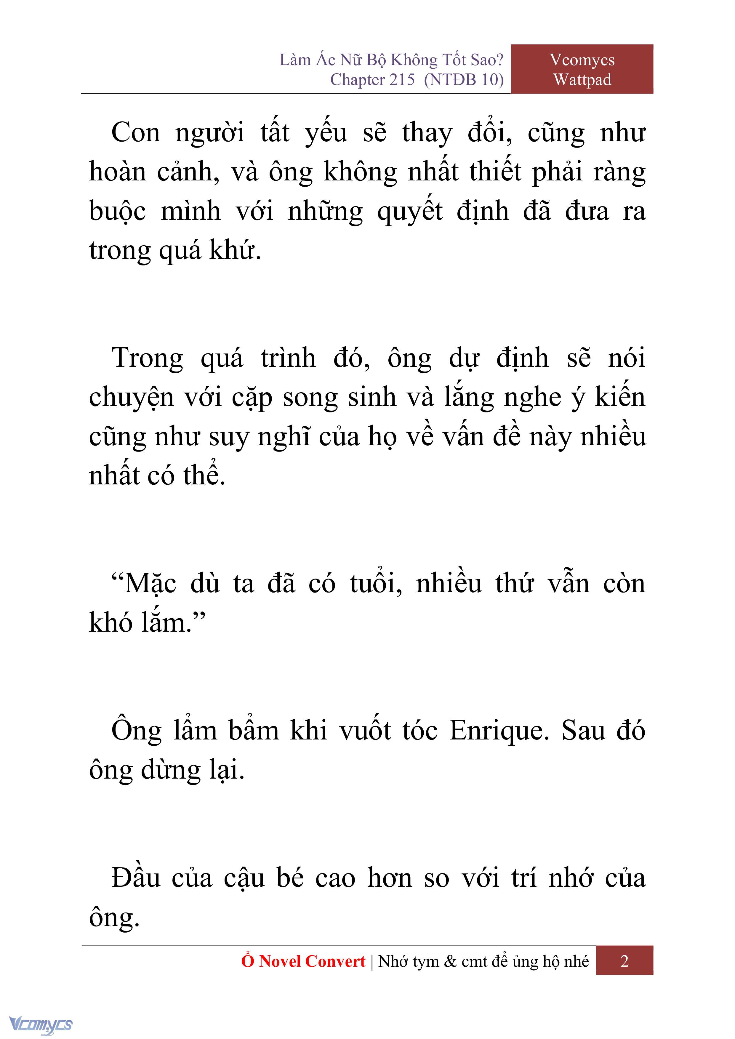 [Novel] Làm Ác Nữ Bộ Không Tốt Sao? Chap 215 - Trang 2