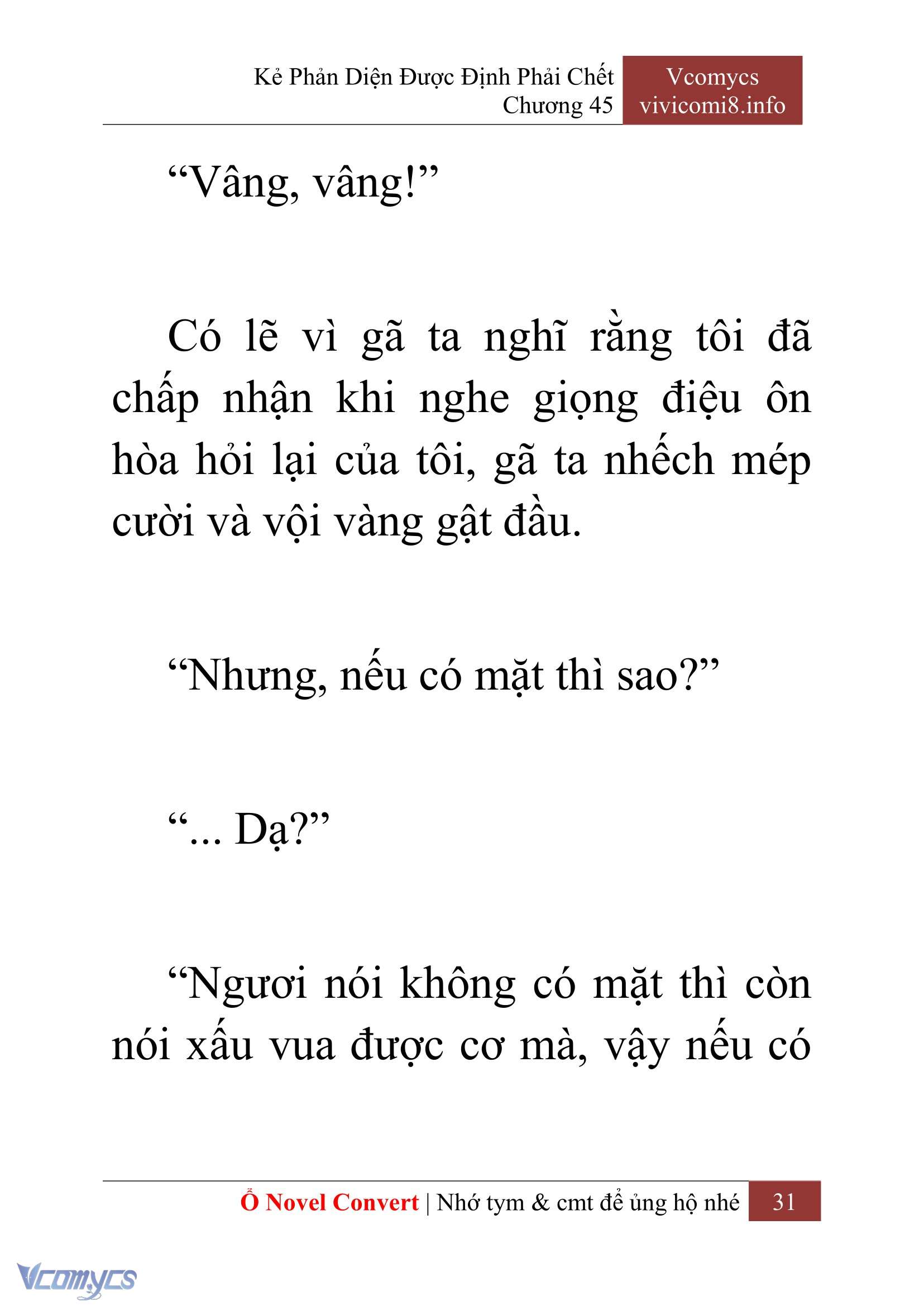 [Novel] Kẻ Phản Diện Được Định Phải Chết Chap 45 - Trang 2
