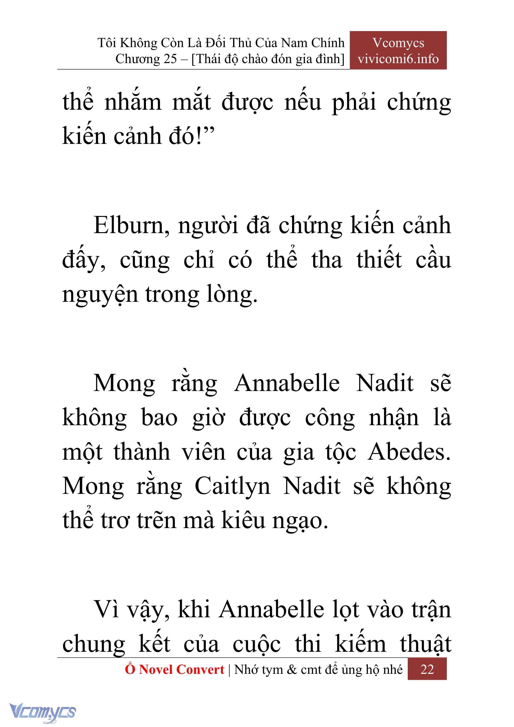 [Novel] Tôi Không Còn Là Đối Thủ Của Nam Chính Chap 25 - Trang 2