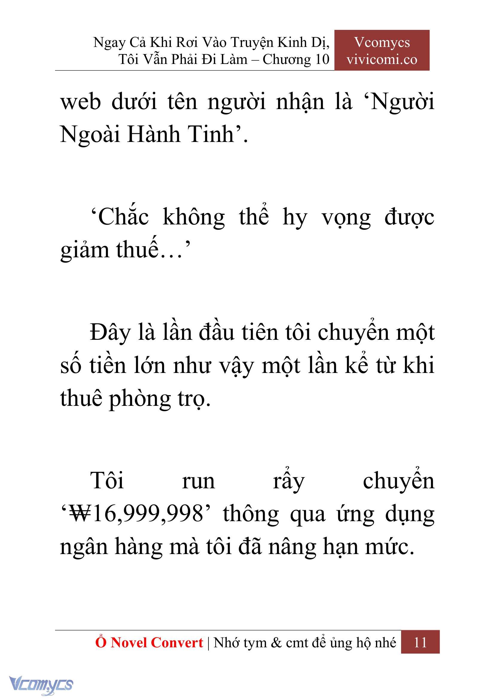 [Novel] Ngay Cả Khi Rơi Vào Truyện Kinh Dị, Tôi Vẫn Phải Đi Làm Chap 10 - Next 