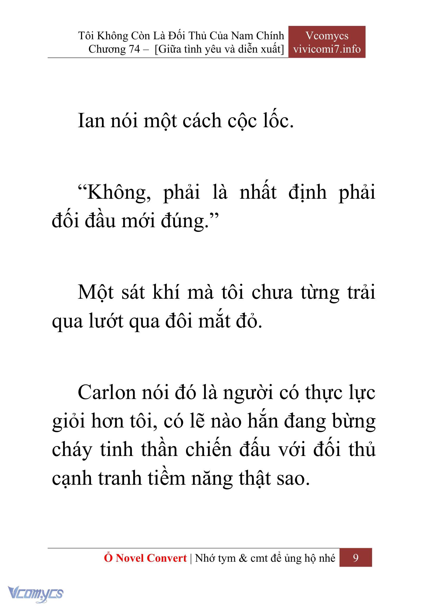 [Novel] Tôi Không Còn Là Đối Thủ Của Nam Chính Chap 74 - Trang 2