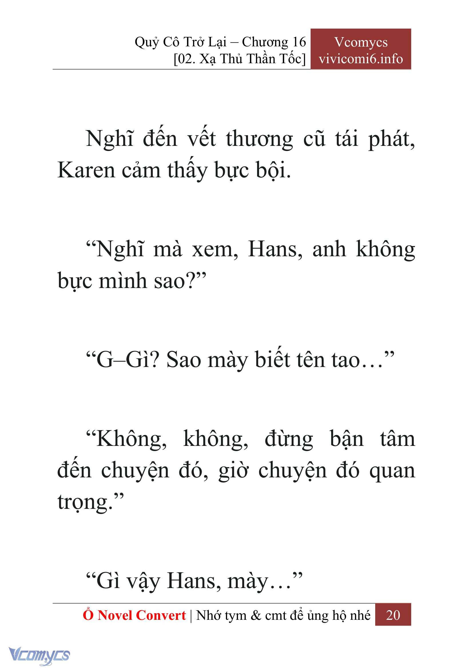 [Novel] Quý Cô Trở Lại Chap 16 - Trang 2