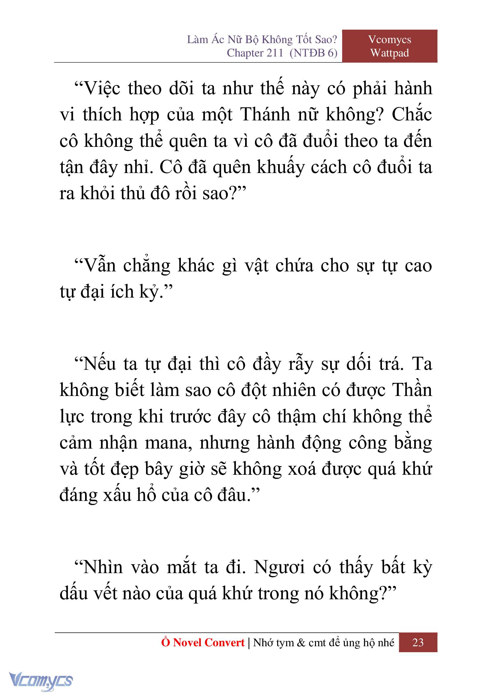 [Novel] Làm Ác Nữ Bộ Không Tốt Sao? Chap 211 - Trang 2