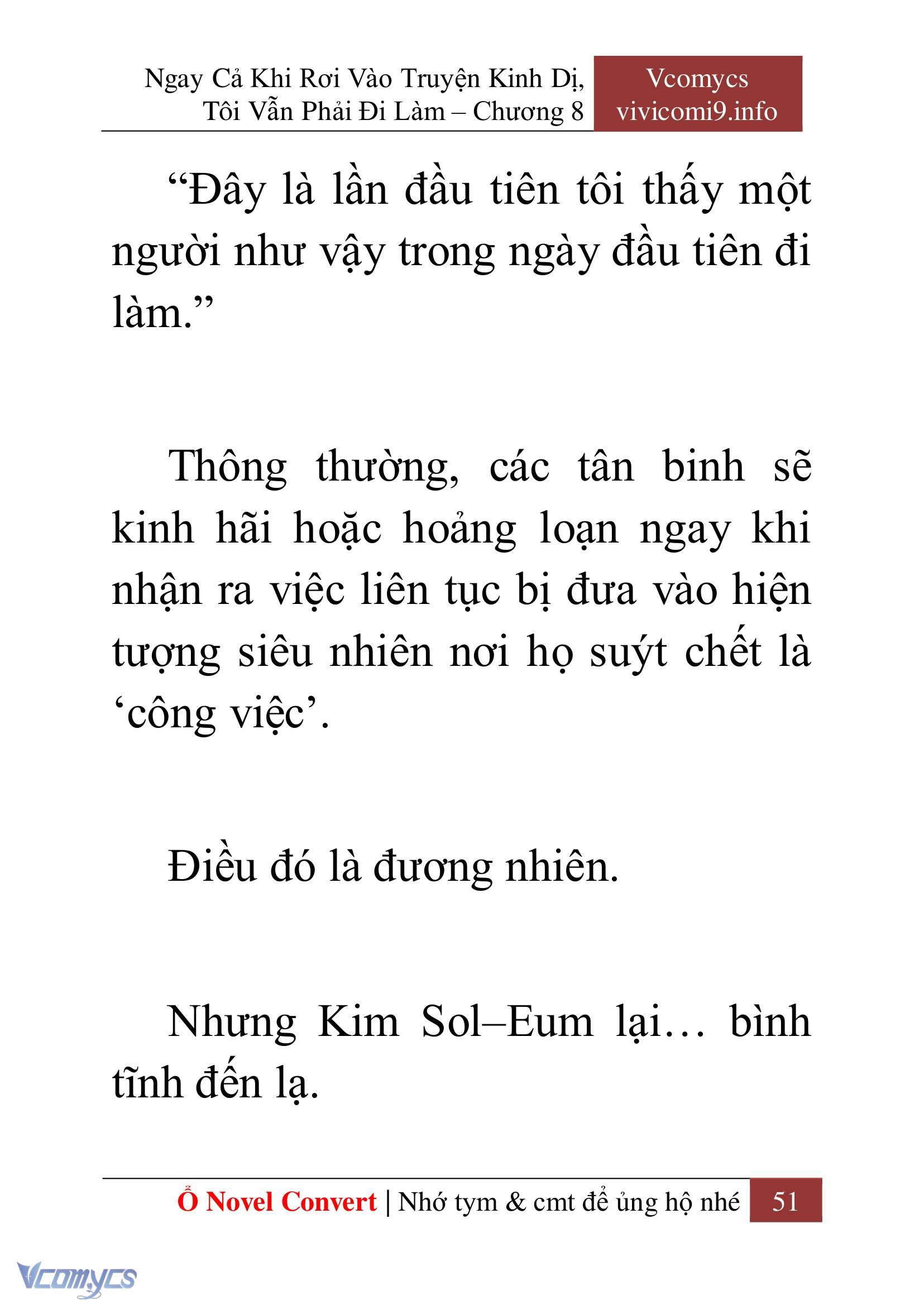 [Novel] Ngay Cả Khi Rơi Vào Truyện Kinh Dị, Tôi Vẫn Phải Đi Làm Chap 8 - Trang 2