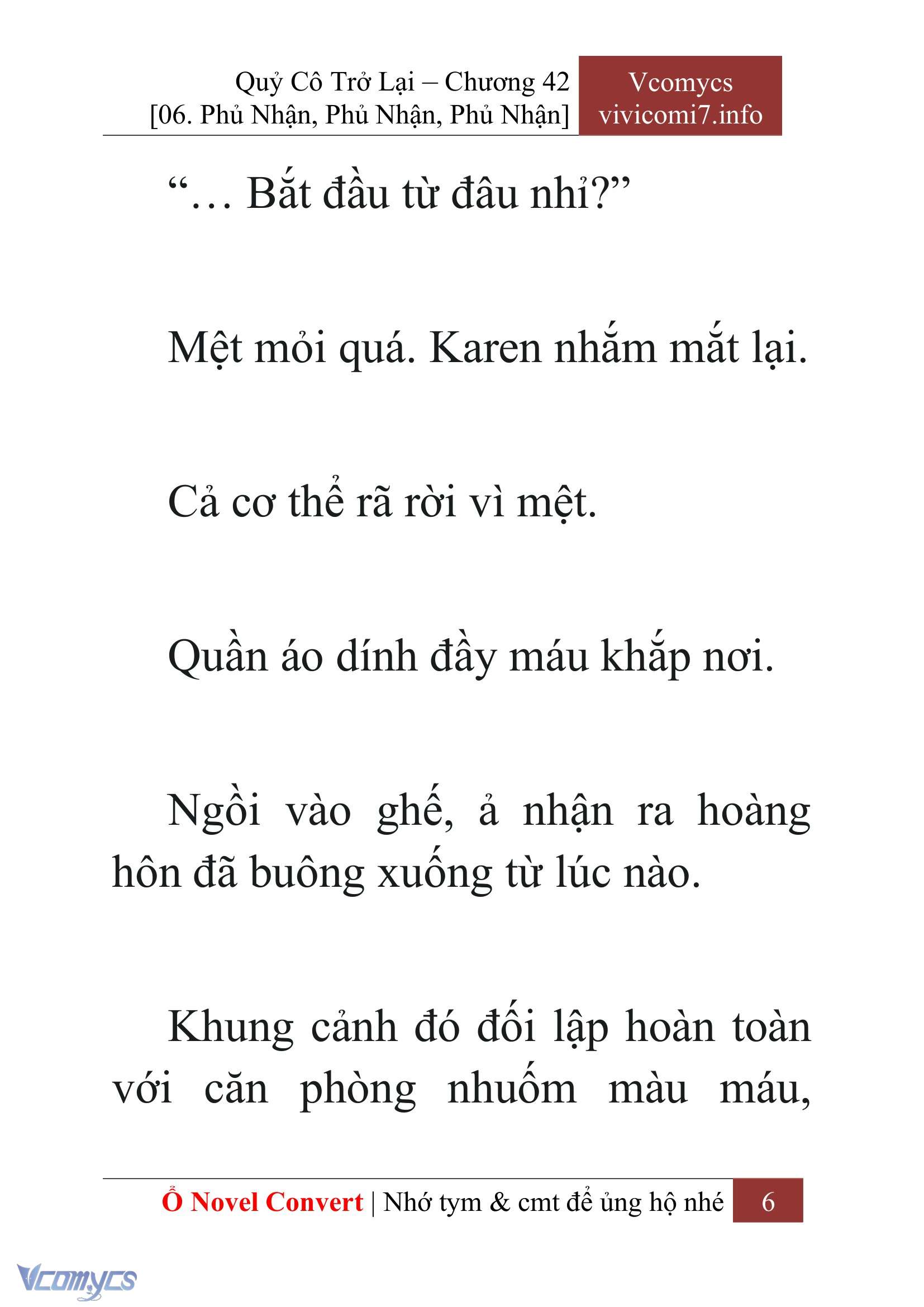 [Novel] Quý Cô Trở Lại Chap 42 - Trang 2