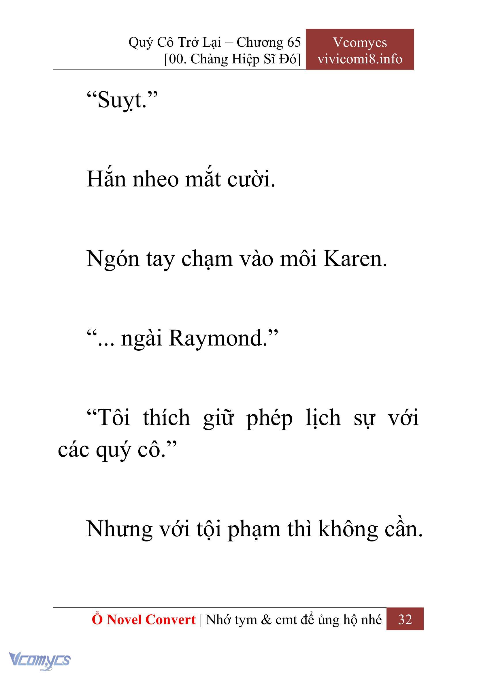 [Novel] Quý Cô Trở Lại Chap 65 - Trang 2