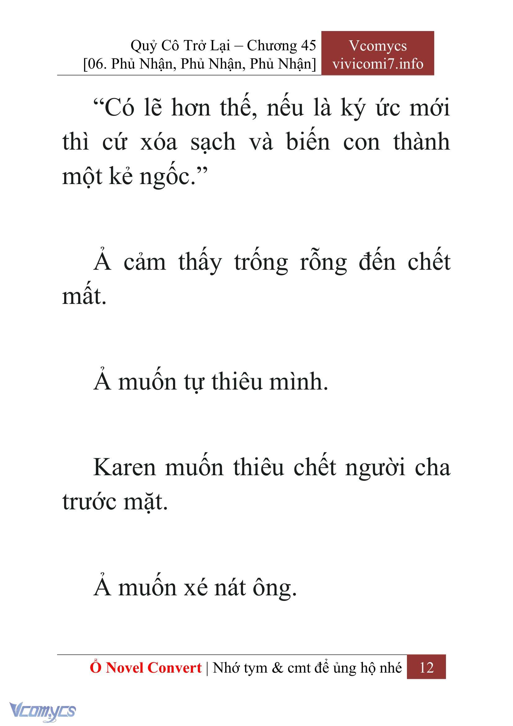 [Novel] Quý Cô Trở Lại Chap 45 - Trang 2