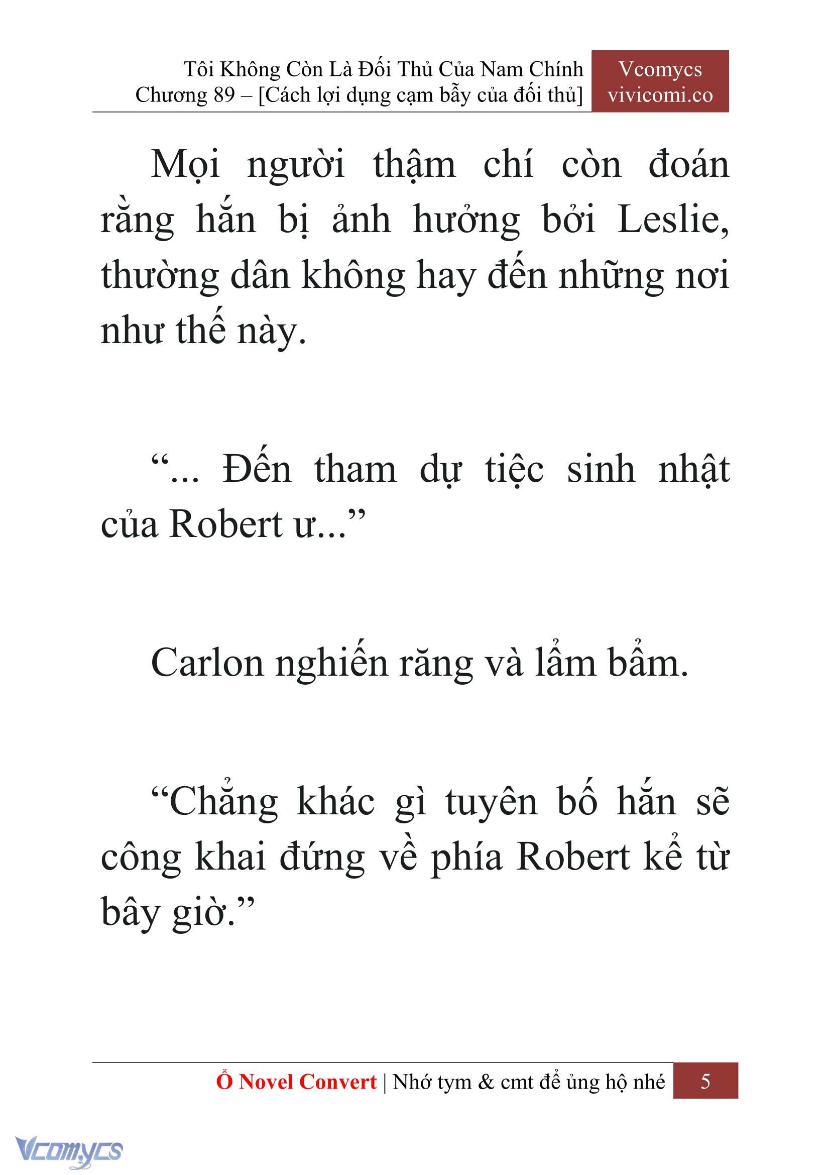 [Novel] Tôi Không Còn Là Đối Thủ Của Nam Chính Chap 89 - Trang 2