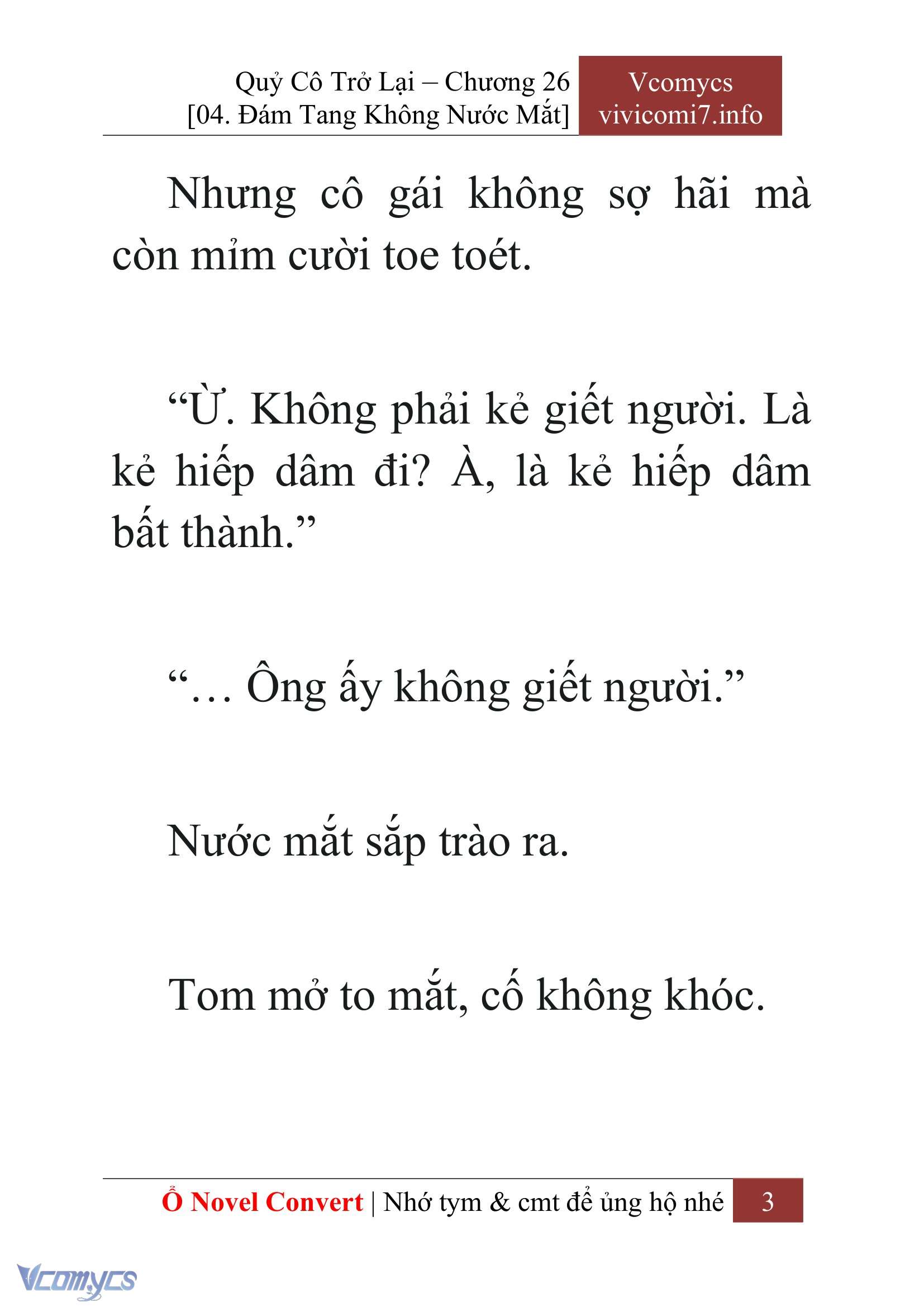 [Novel] Quý Cô Trở Lại Chap 26 - Trang 2
