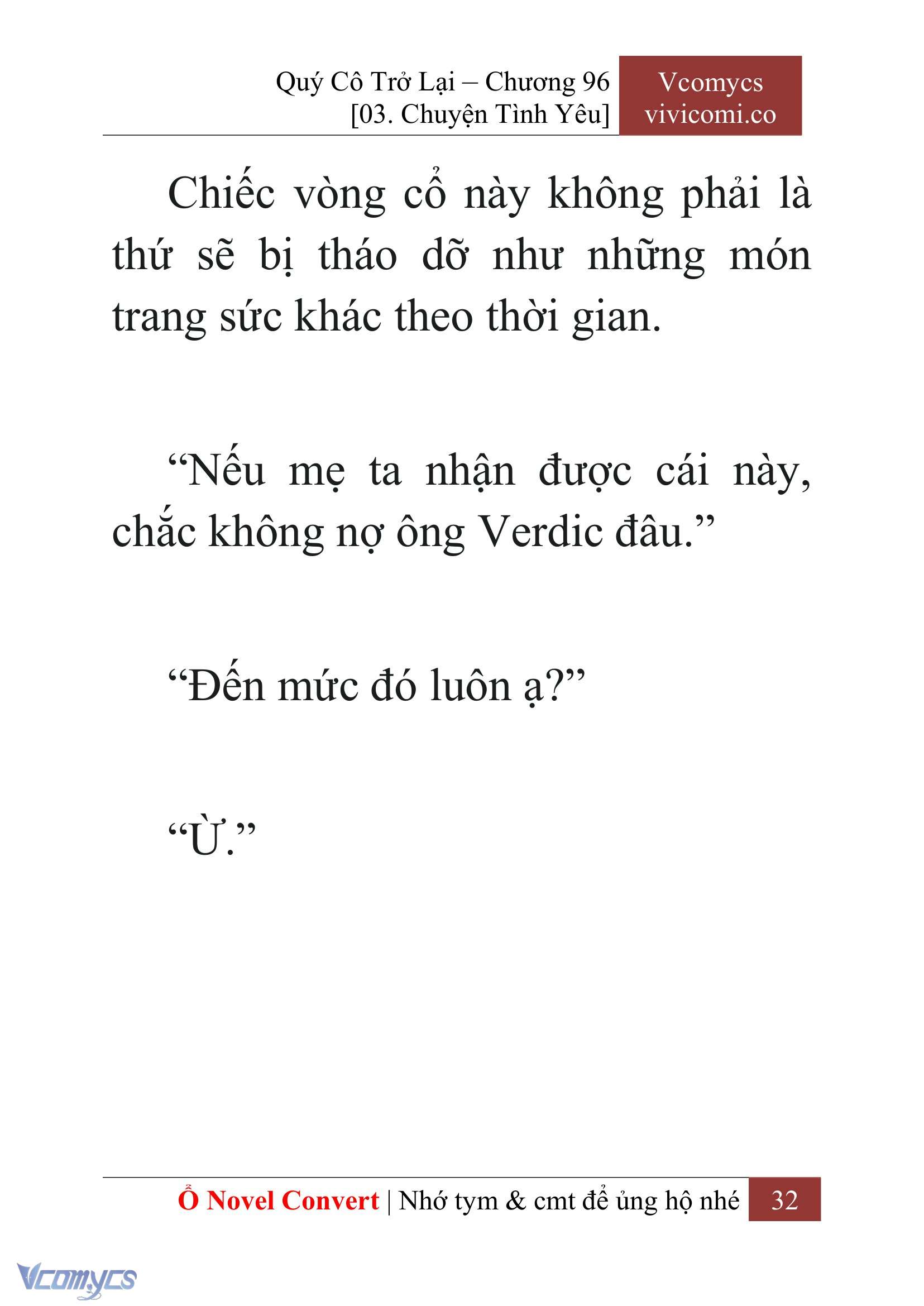 [Novel] Quý Cô Trở Lại Chap 96 - Trang 2