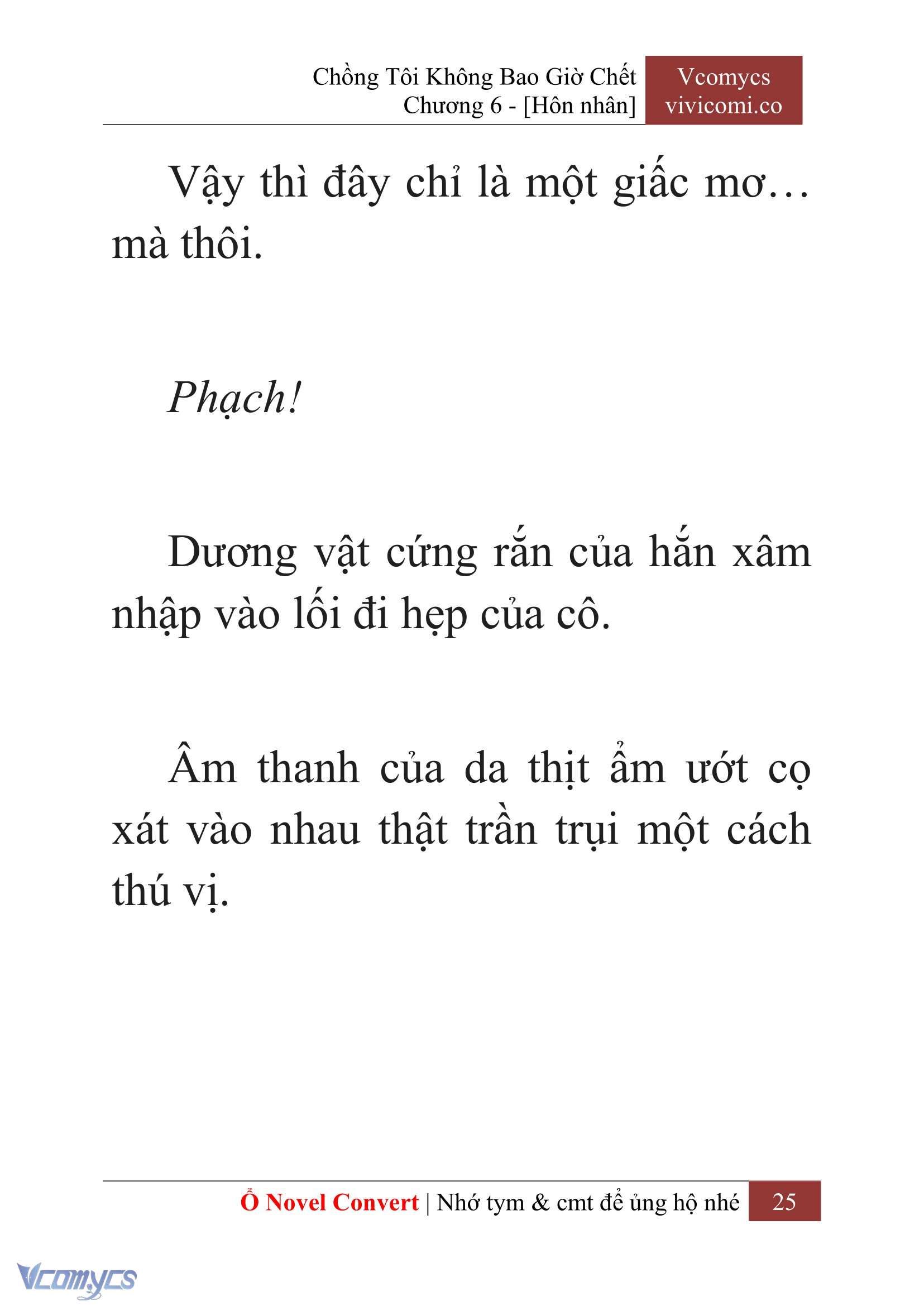 [Novel] Chồng Tôi Không Bao Giờ Chết Chap 6 - Trang 2