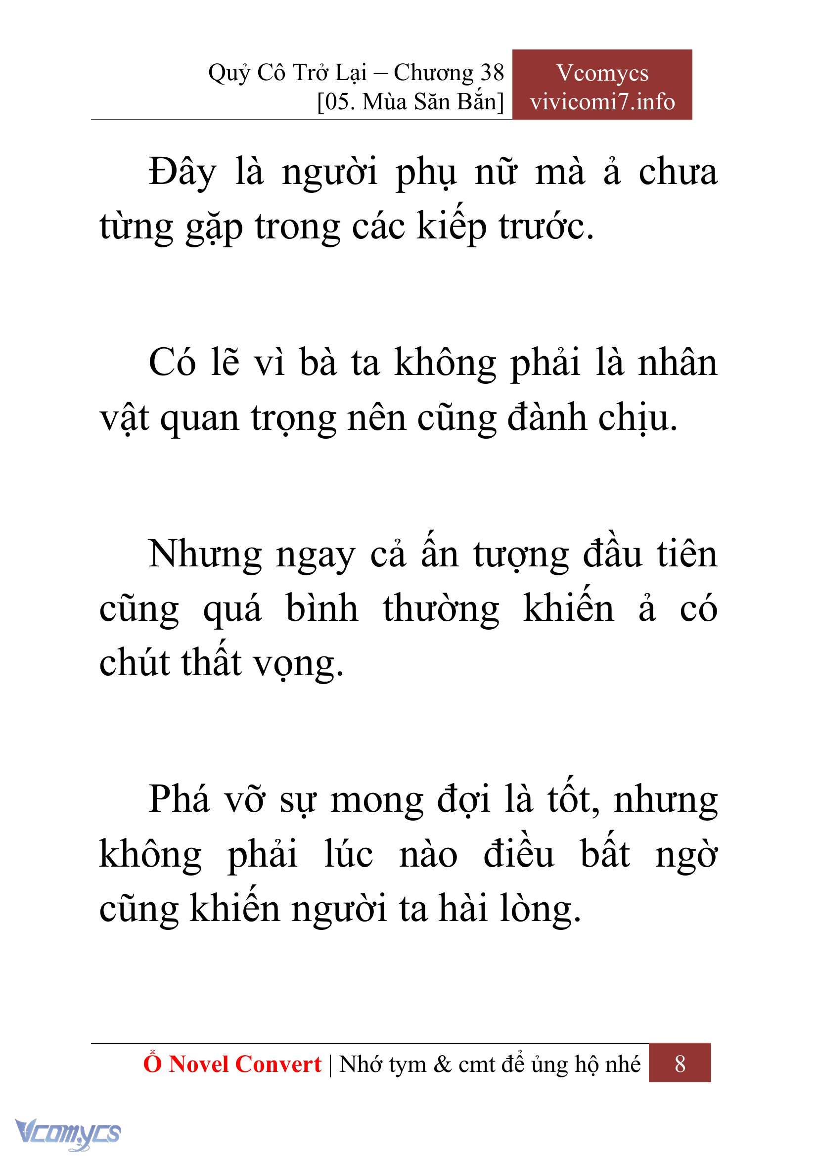 [Novel] Quý Cô Trở Lại Chap 38 - Trang 2