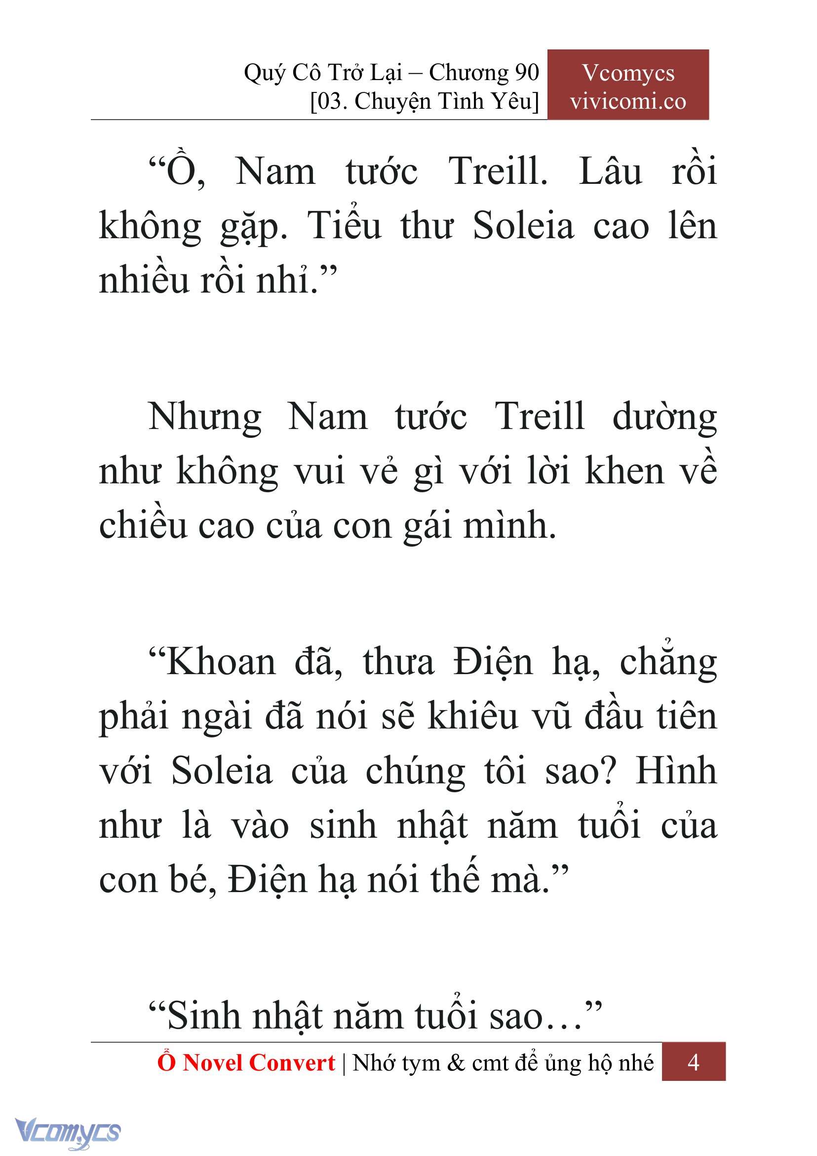 [Novel] Quý Cô Trở Lại Chap 90 - Trang 2