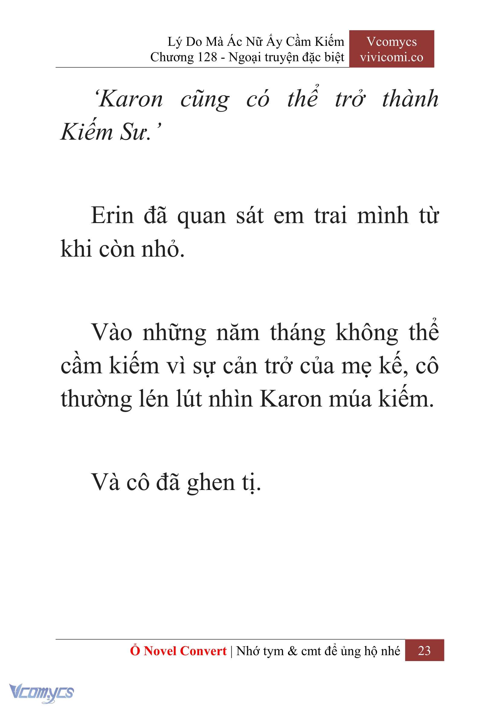 [Novel] Lý Do Mà Ác Nữ Ấy Cầm Kiếm Chap 128 - Next Chap 129