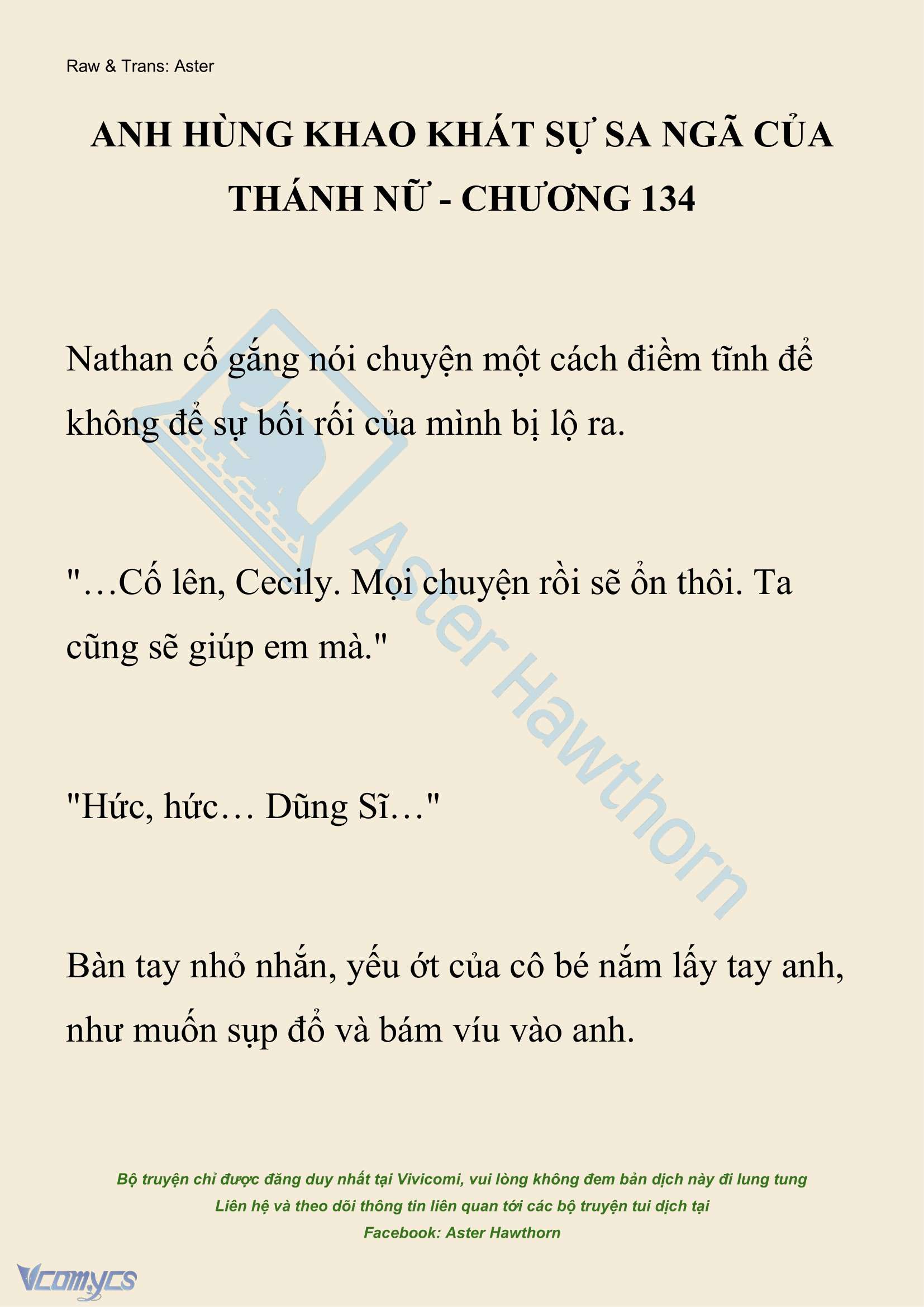 [NOVEL] Anh Hùng Khao Khát Sự Sa Ngã Của Thánh Nữ Chap 134 - Next 