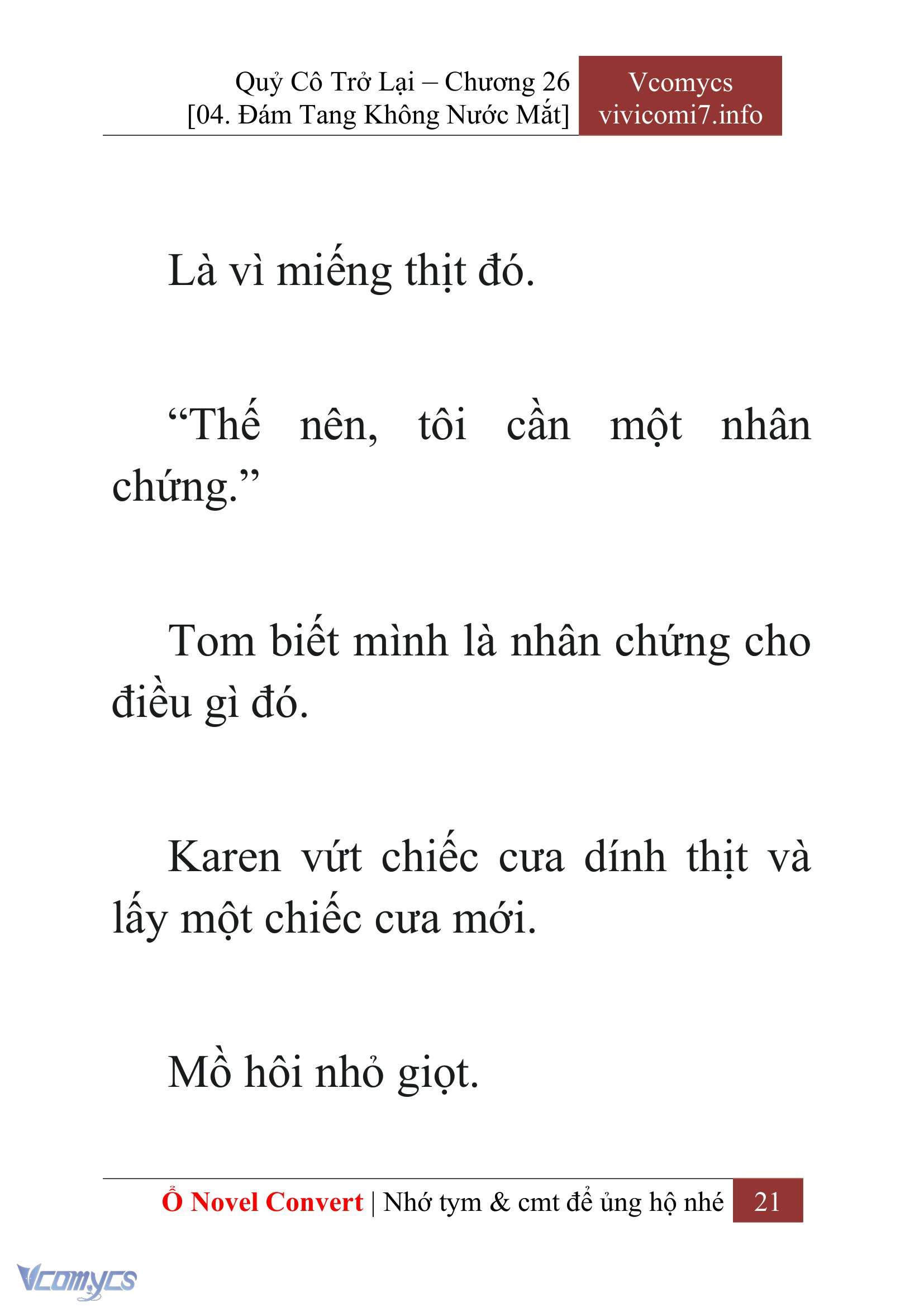 [Novel] Quý Cô Trở Lại Chap 26 - Trang 2