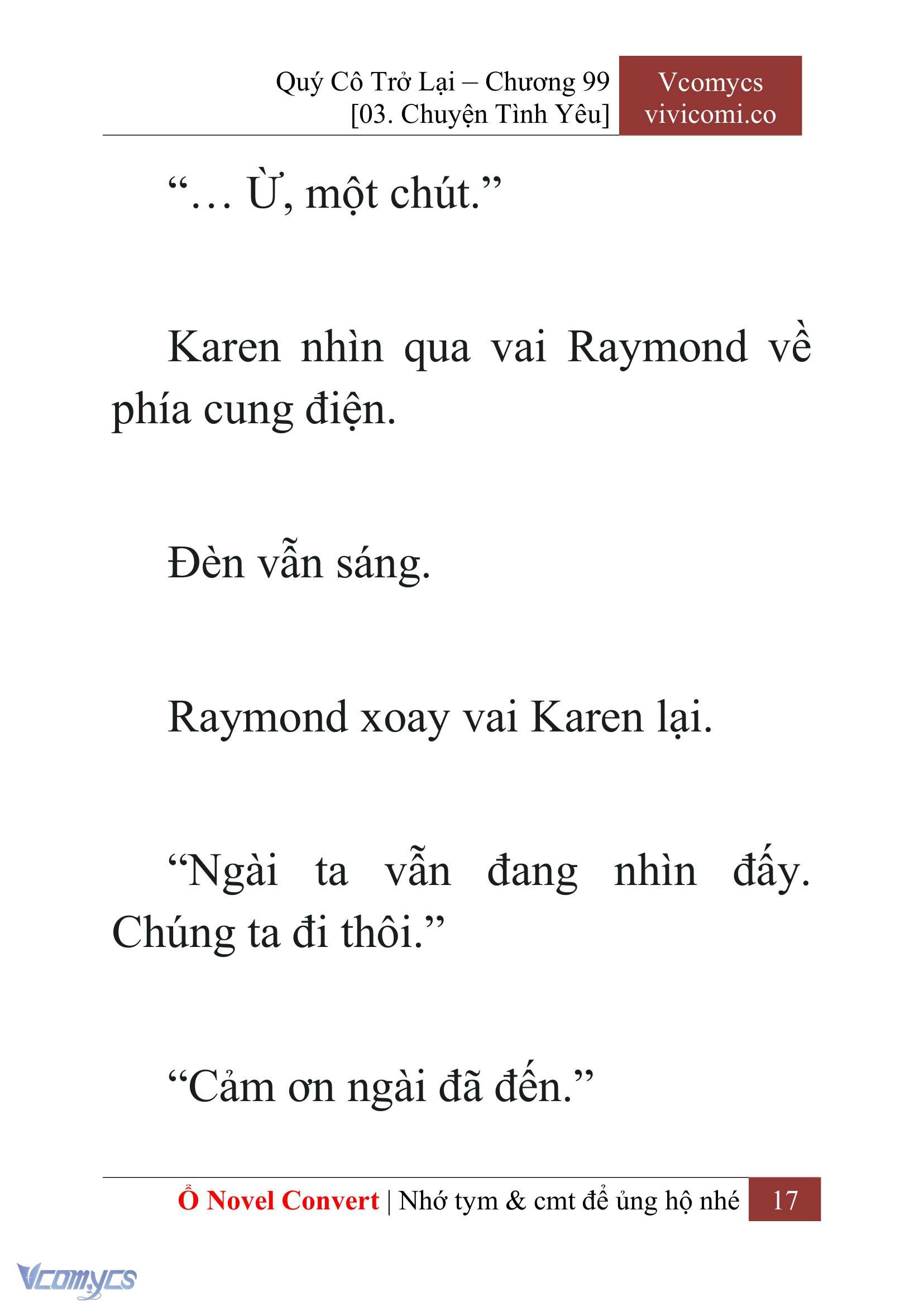 [Novel] Quý Cô Trở Lại Chap 99 - Trang 2