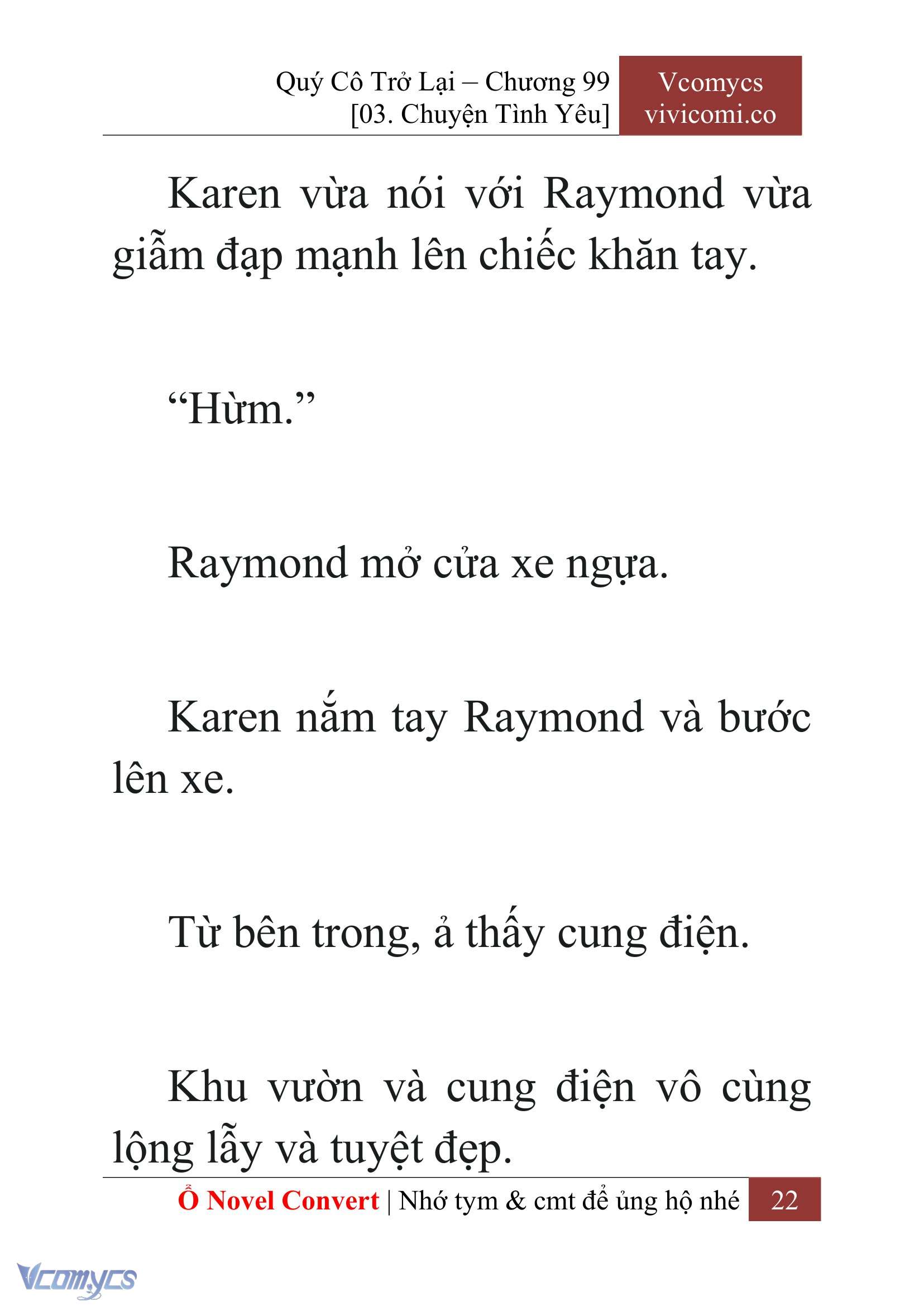 [Novel] Quý Cô Trở Lại Chap 99 - Trang 2