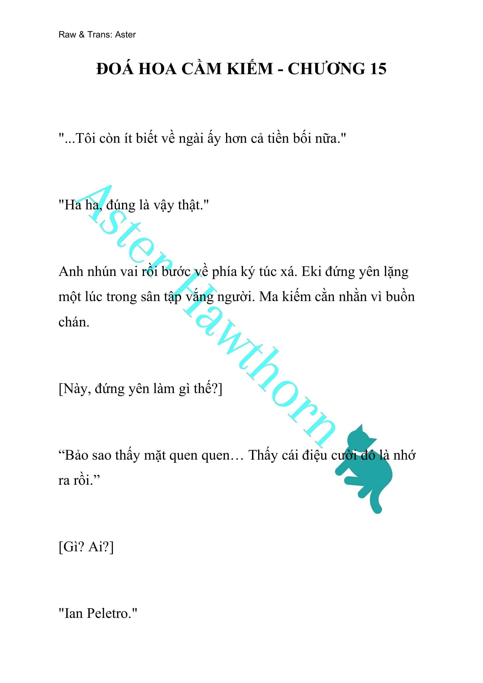 [NOVEL] Đóa Hoa Cầm Kiếm Chap 15 - Trang 2